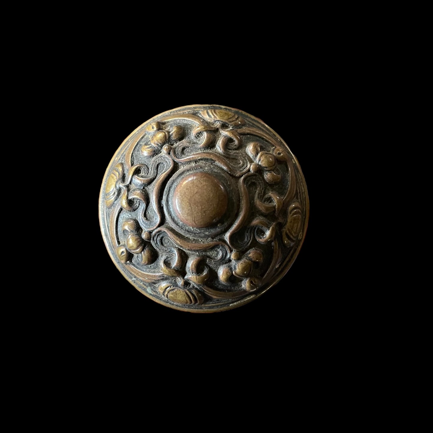 Antique Yale & Towne Olympian Art Nouveau Brass Door Knob c. 1905