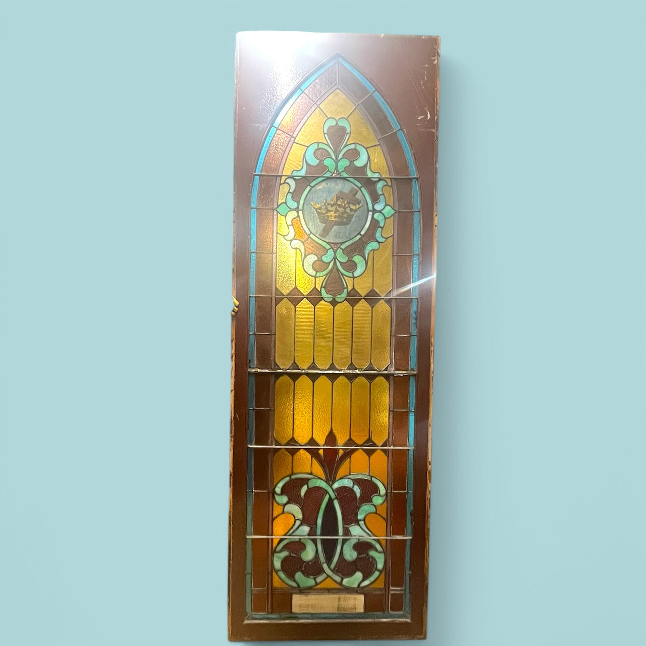 Antique Stained Glass Window From An Early 1900s Church