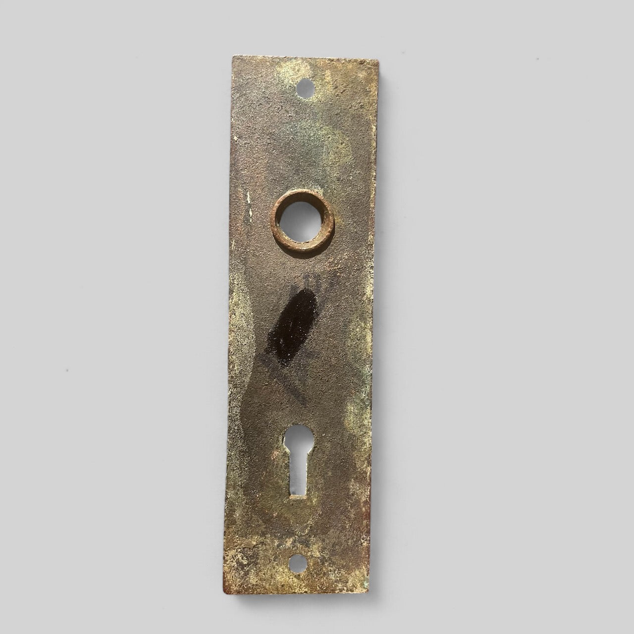Gorgeous Antique Victorian Cast Bronze Broken Leaf Pattern by Lockwood Backplate / Escutcheon
