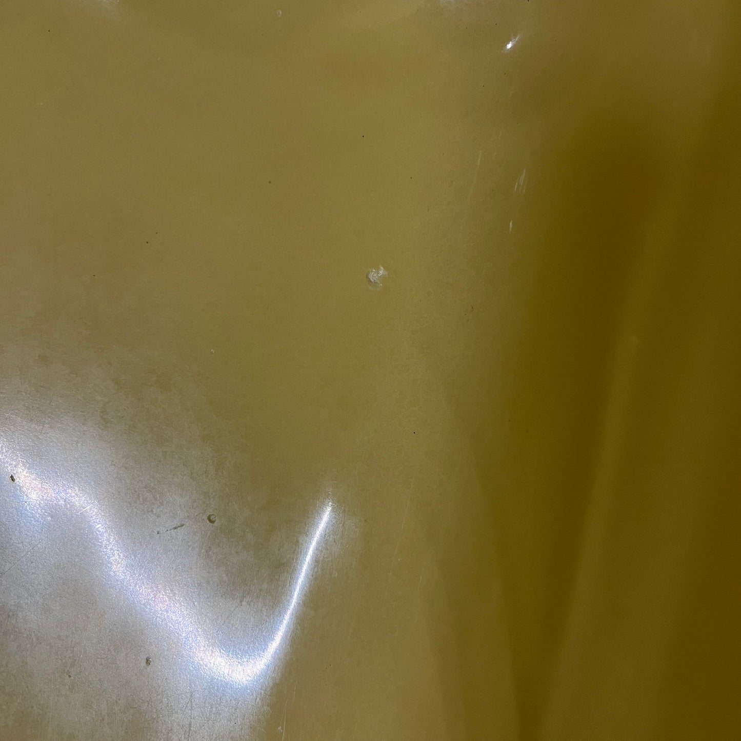 Vintage Yellow Kohler Porcelain Lady Vanity Drop-In Top Mount Bathroom Sink