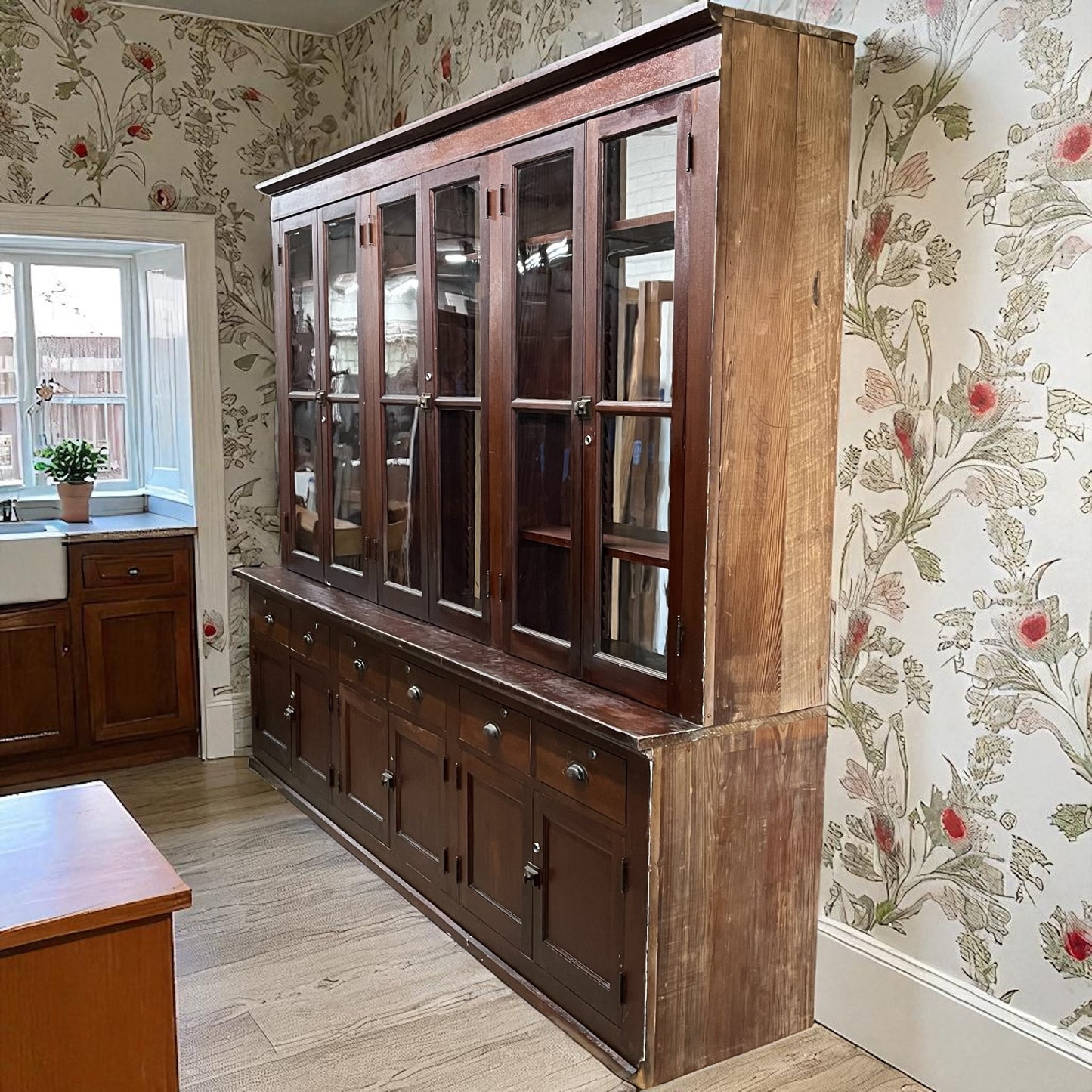 Large Antique Cabinet From Early 1900s Church Kitchen