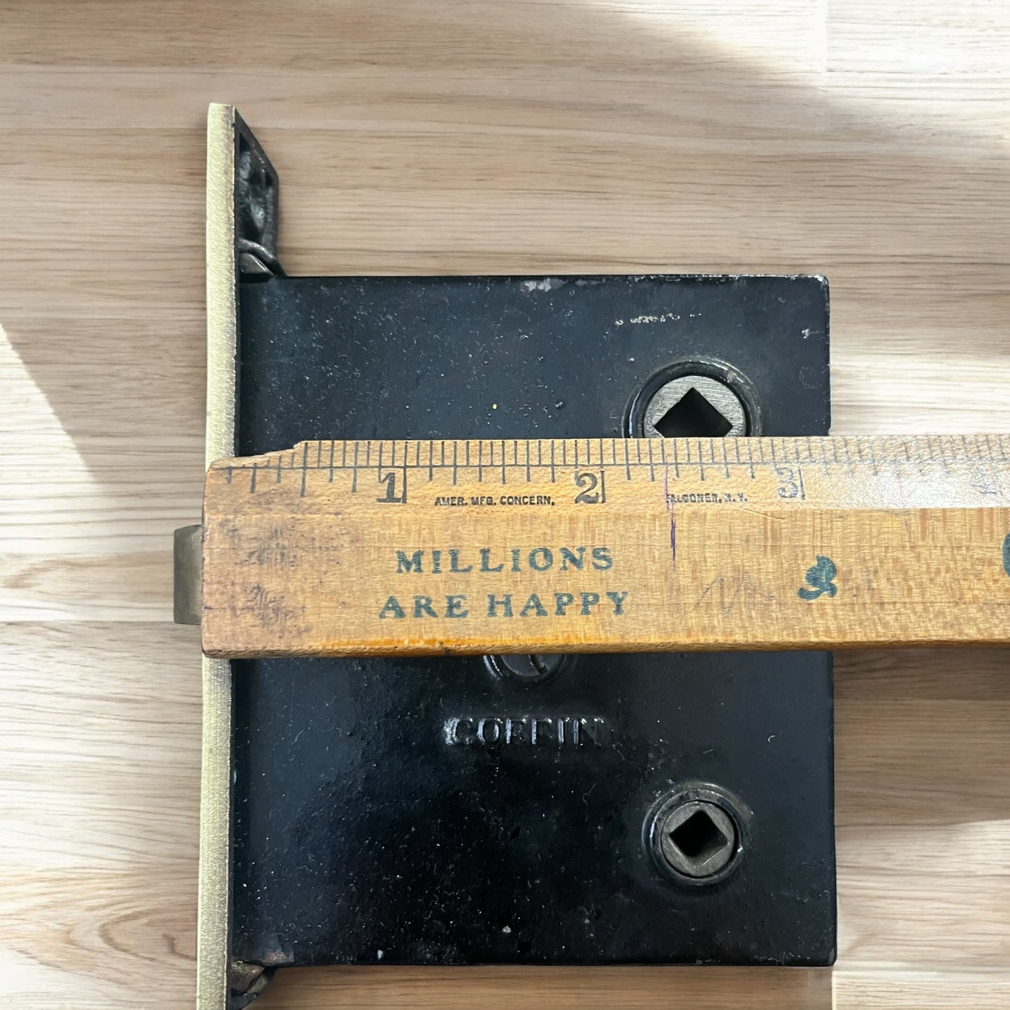 Antique Corbin Brass Bathroom Privacy Mortise Lock