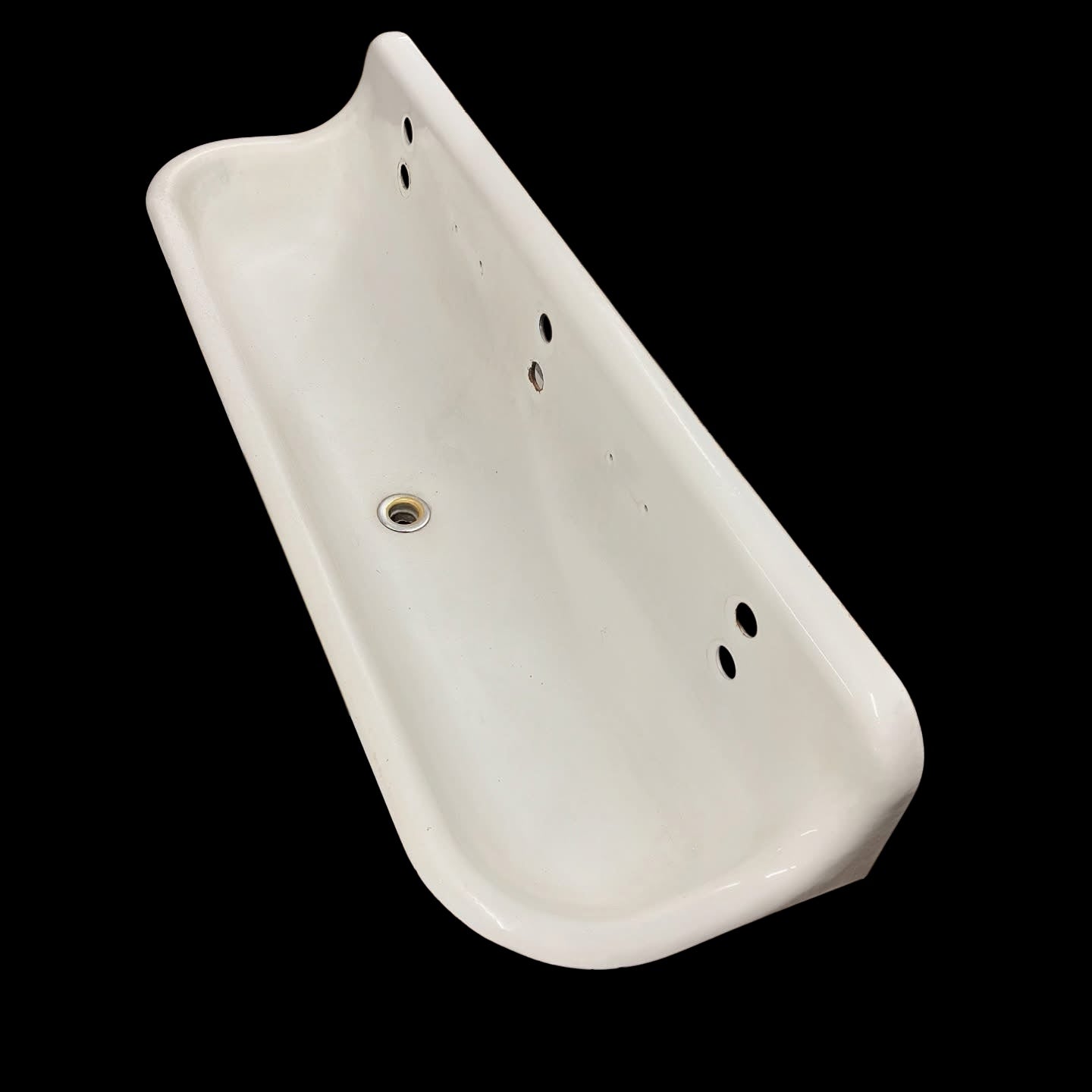 Antique Kohler Porcelain Enameled Cast Iron Trough Sink