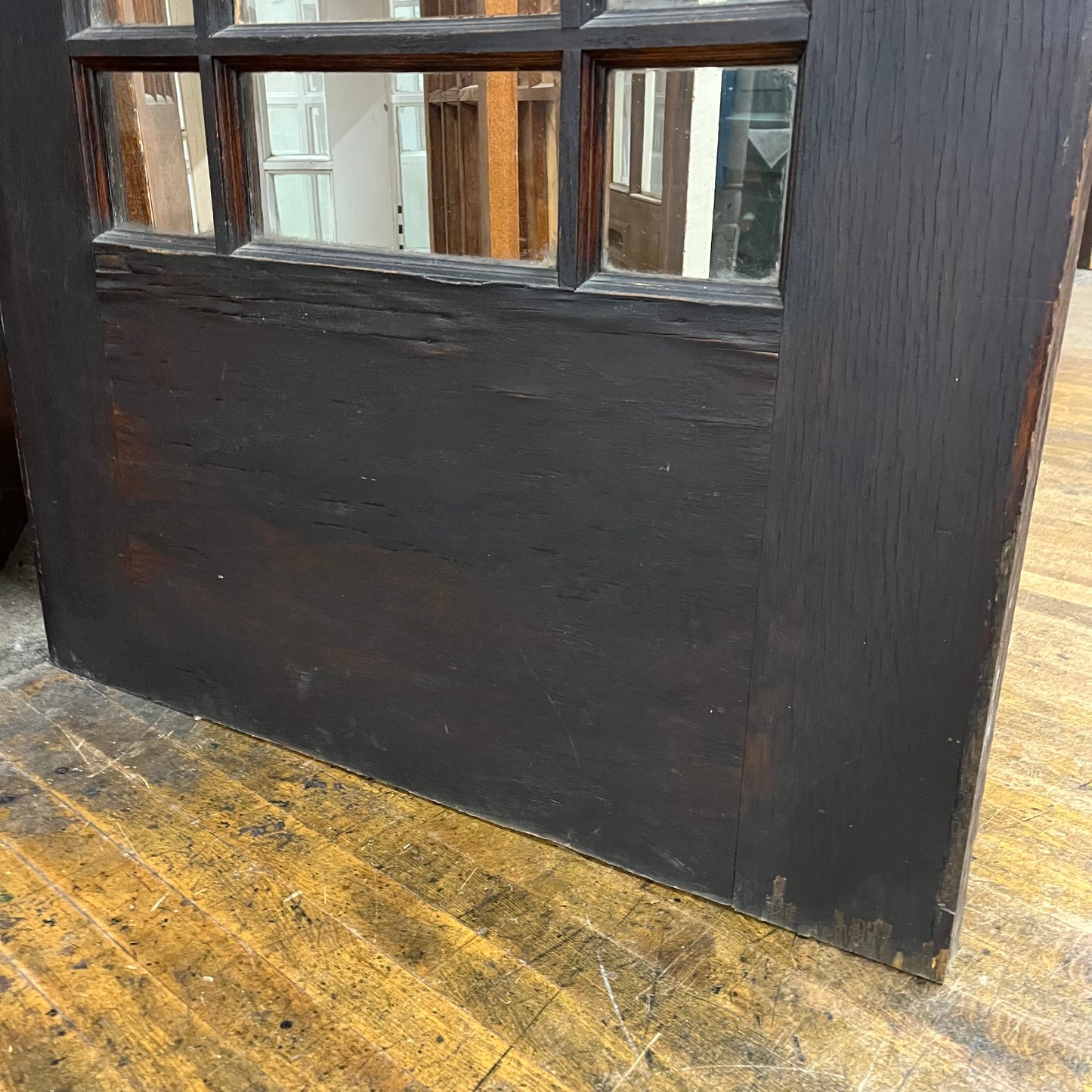 Antique Oak Craftsman Style Exterior Door