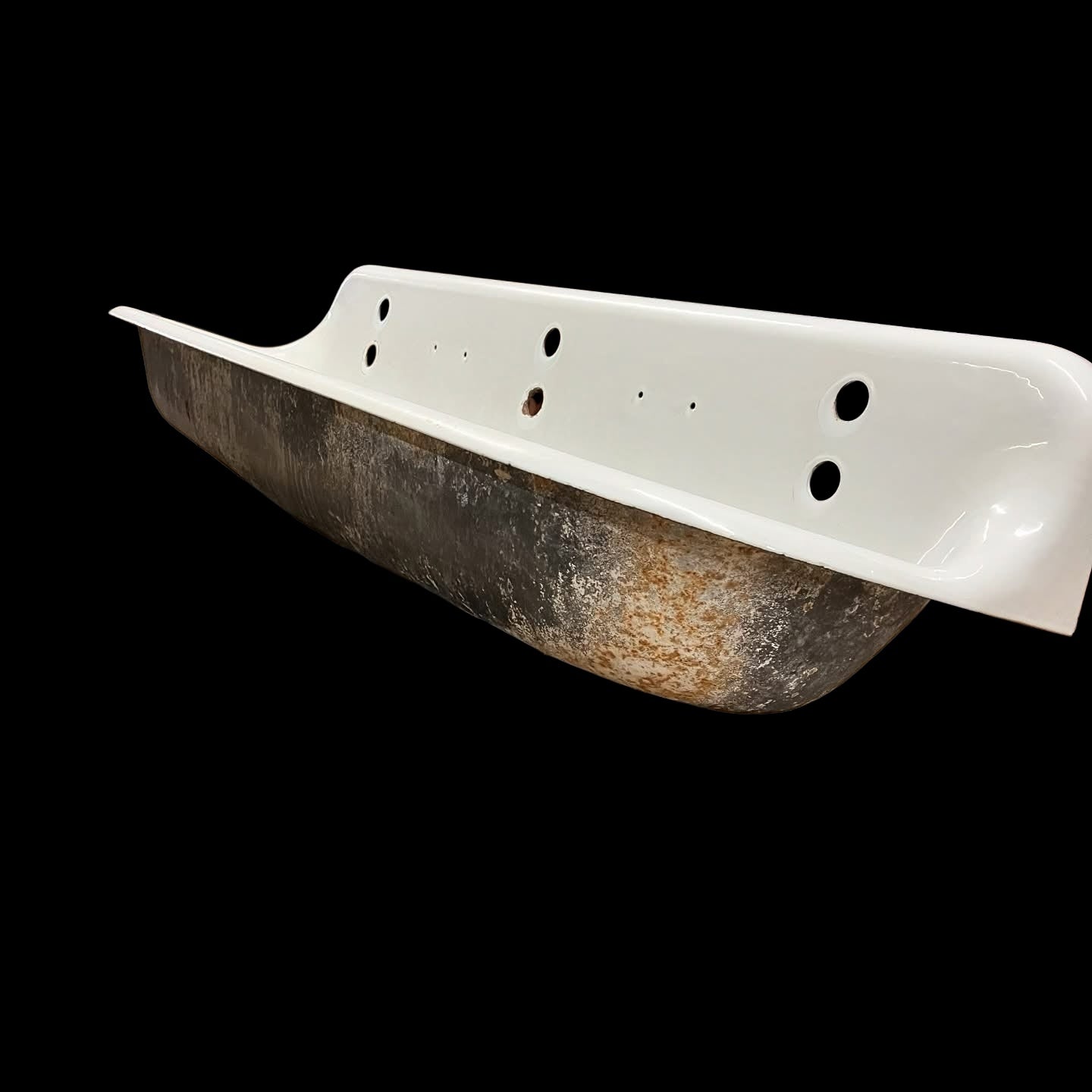 Antique Kohler Porcelain Enameled Cast Iron Trough Sink