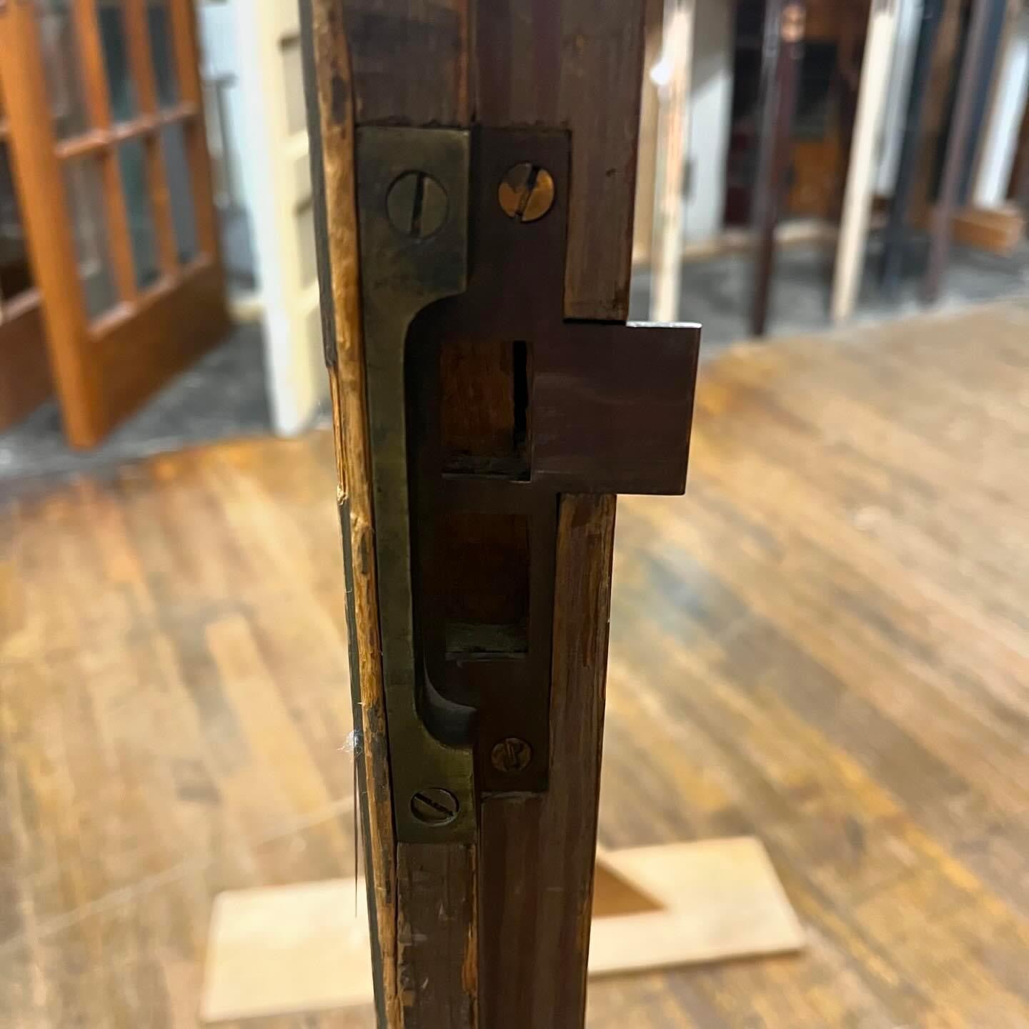 Antique Double Doors With 16 Window Glass Panes, Includes Frame