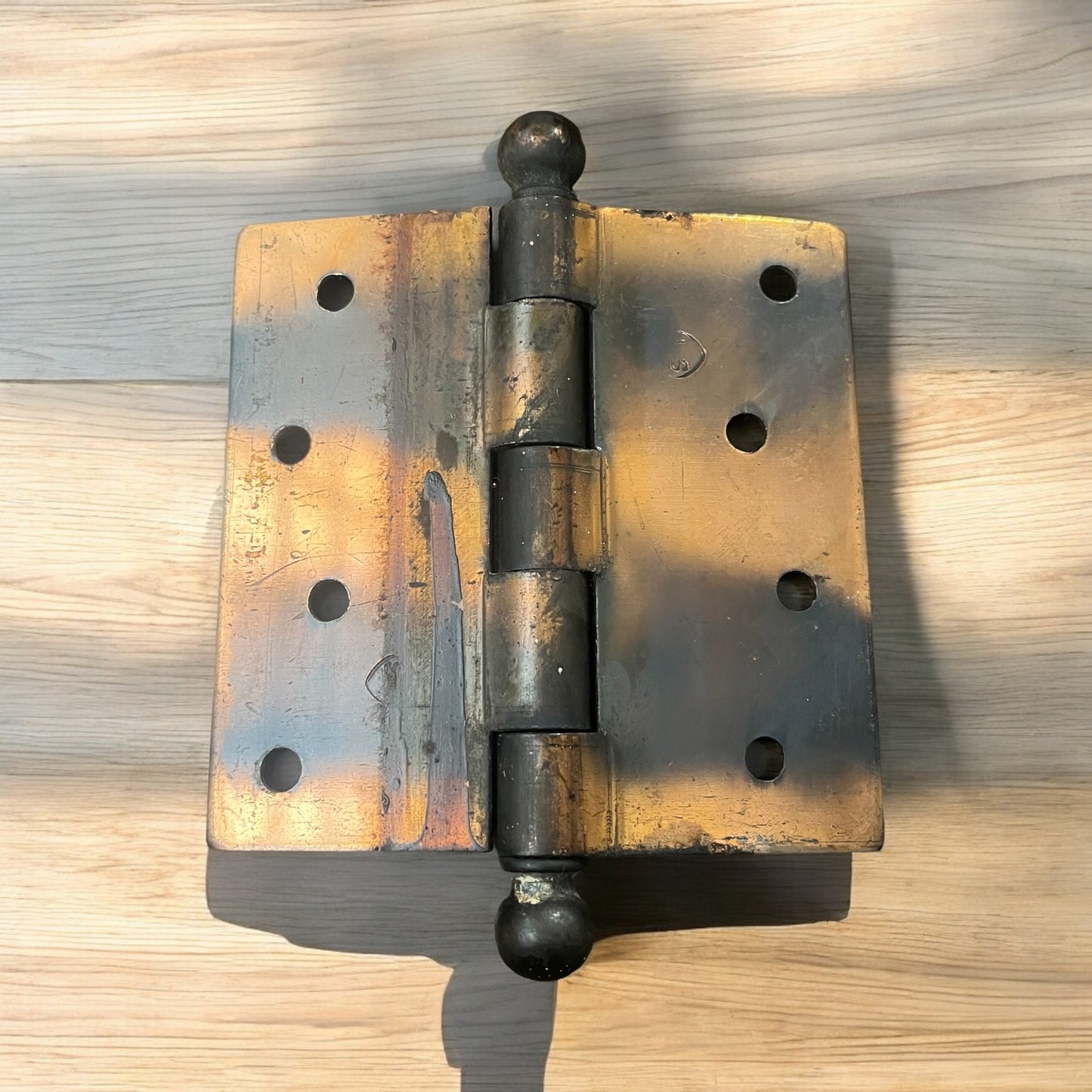 Antique Flashed Copper Plated (Japanned) 4" x 4" Hinges