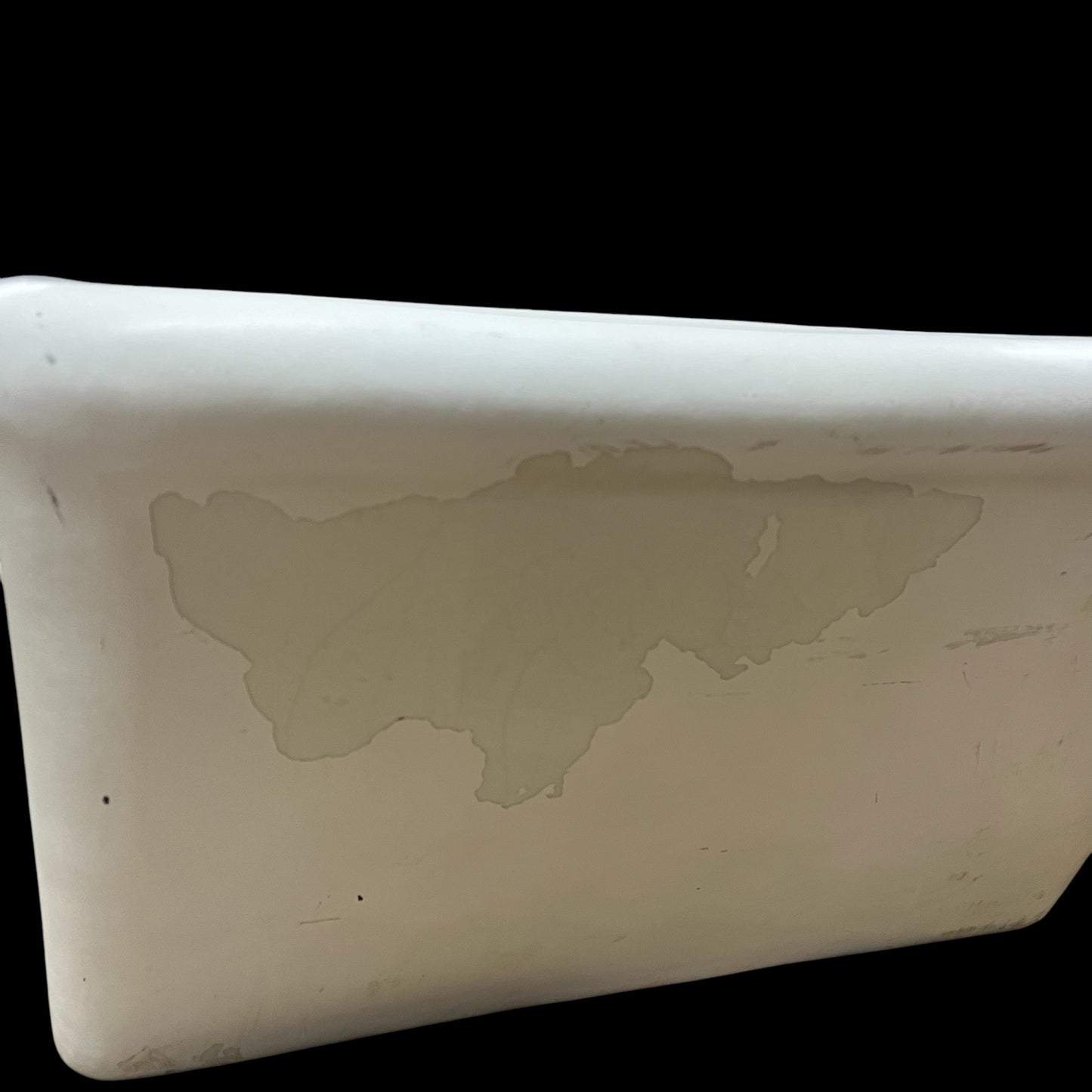 Large Basin Earthenware Antique Utility Sink With Legs