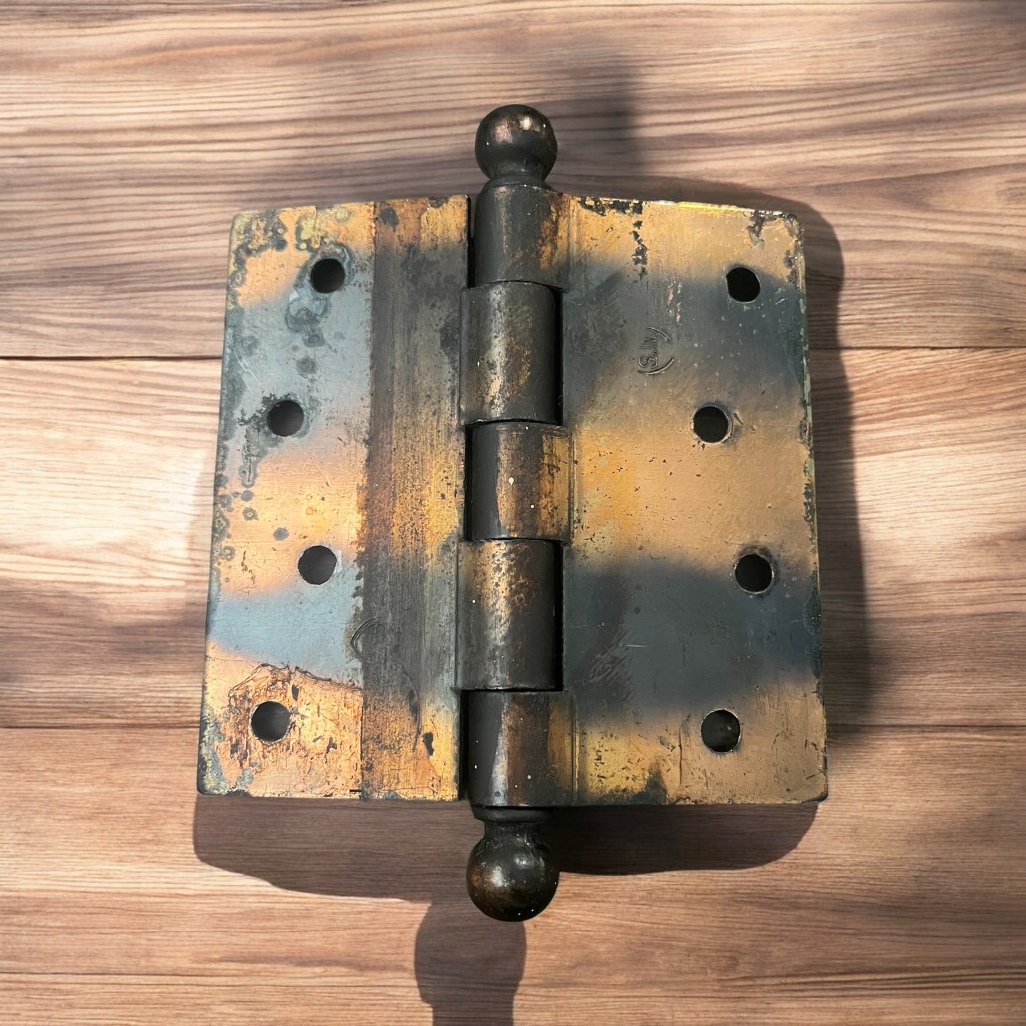 Antique Flashed Copper Plated (Japanned) 4" x 4" Hinges