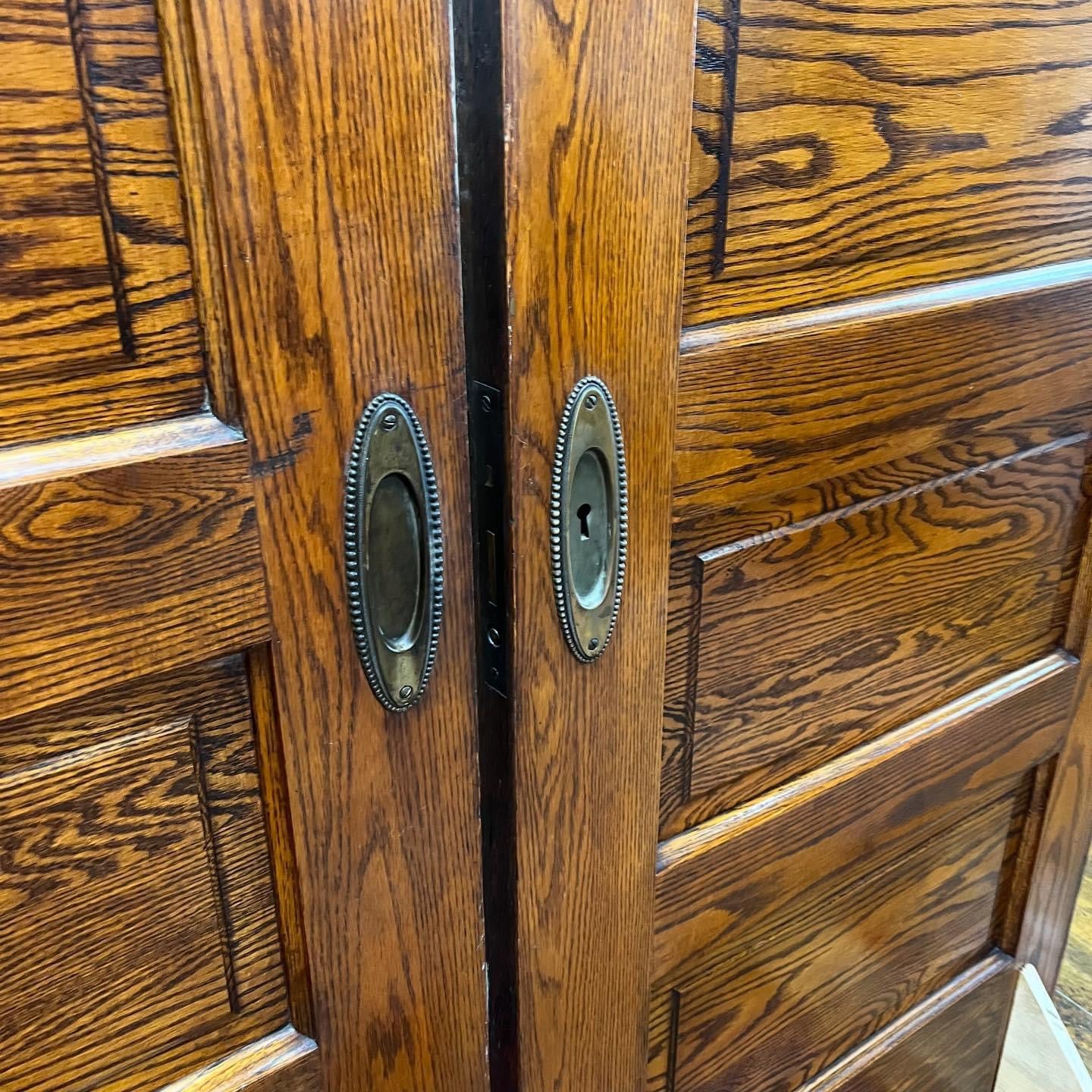 Gorgeous Antique Oak Pocket Doors