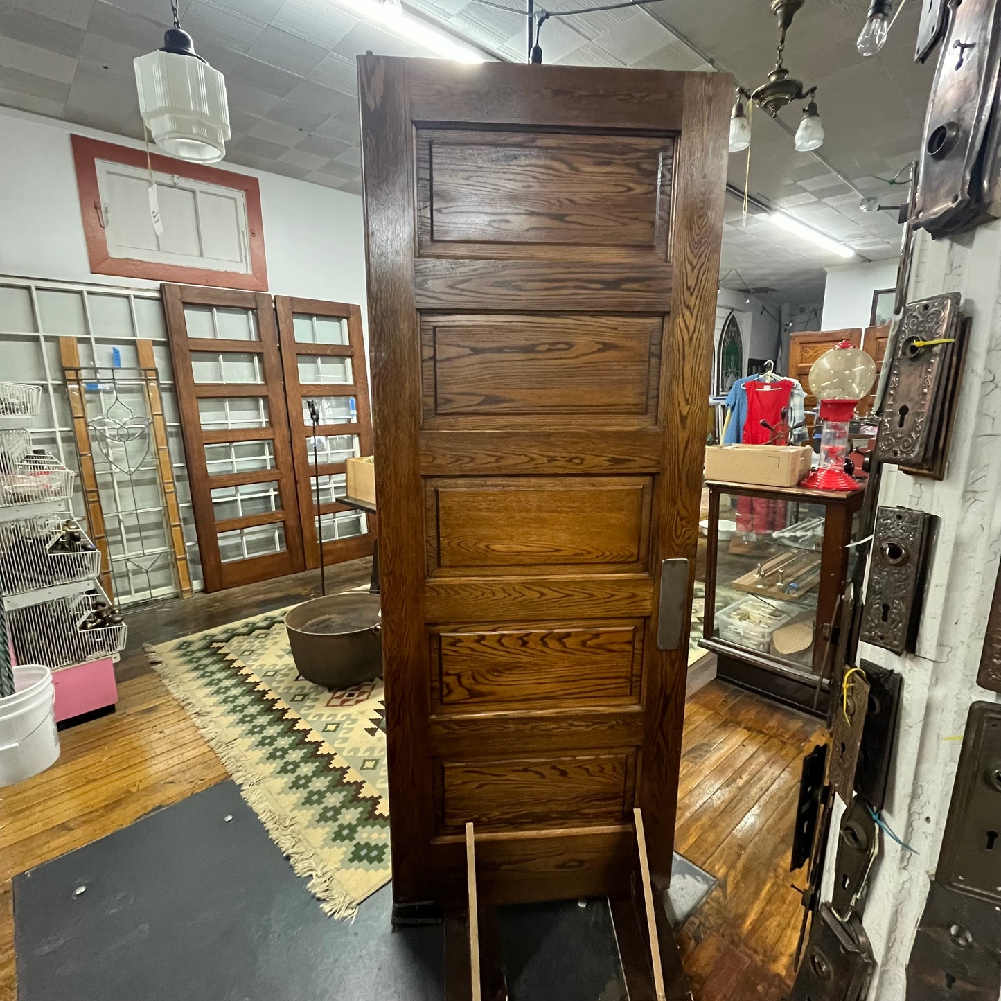 Antique Oak Swing Door
