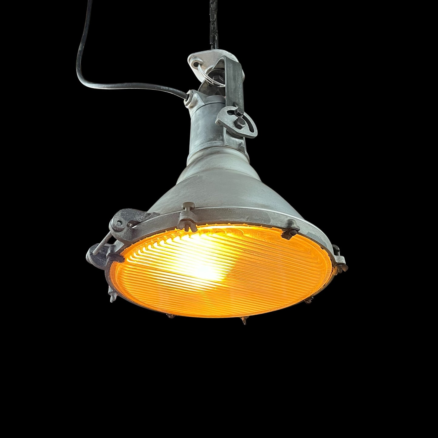 Vintage Industrial Crouse Hinds Aluminum Explosion-proof Light - Rewired