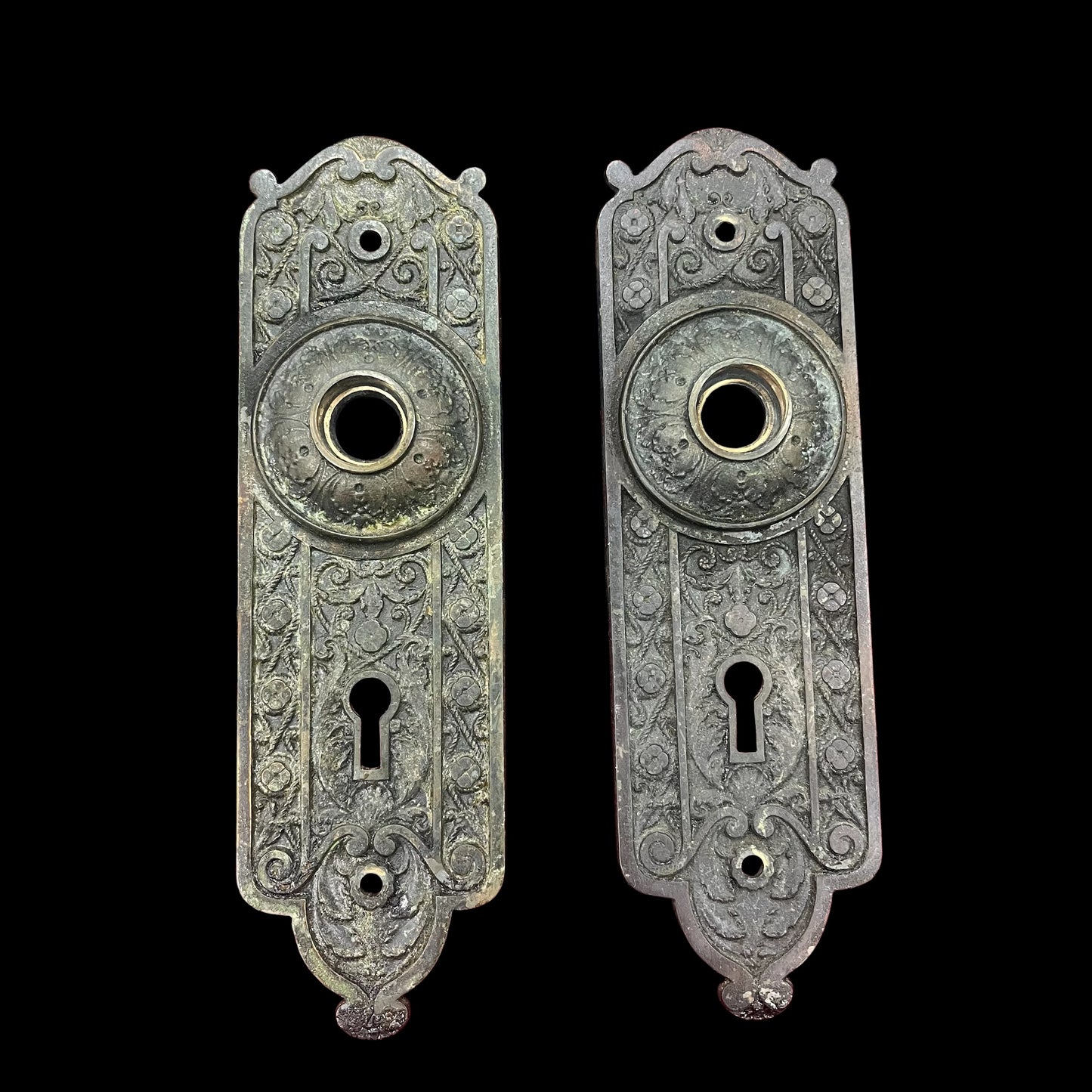 Antique Cast Bronze J. Lochner | Norwalk Door Hardware Set