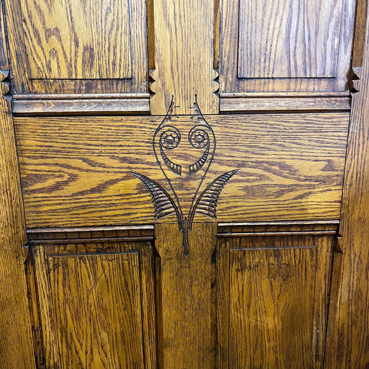 Solid Oak Antique Victorian Door
