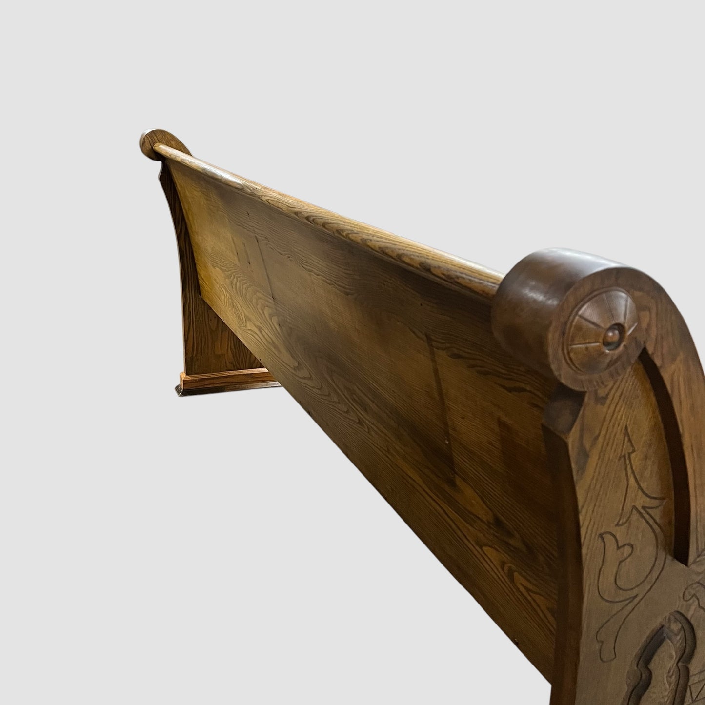 Custom Bench Made From An 1890s Oak Church Pew