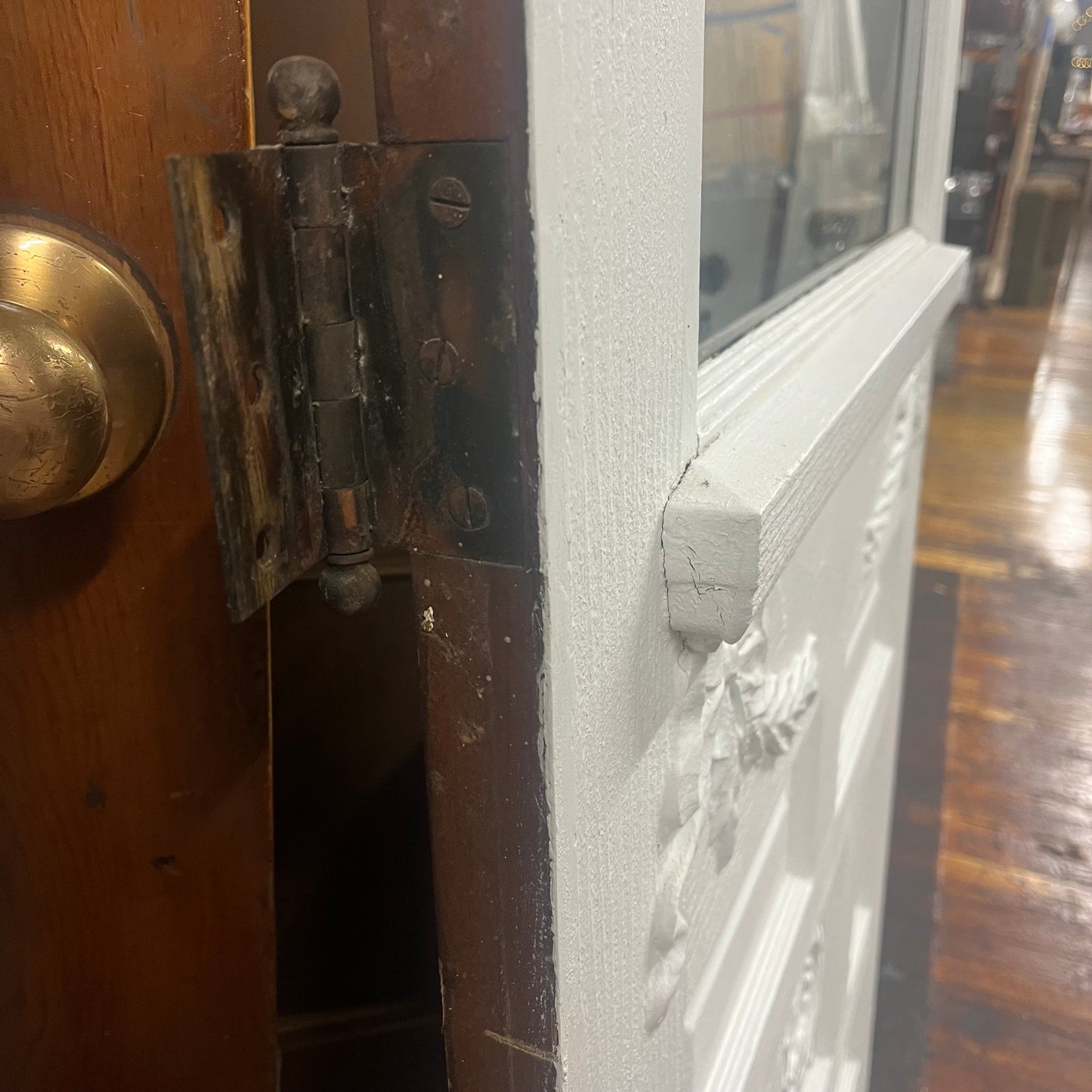 Ornate Antique Door With Glass