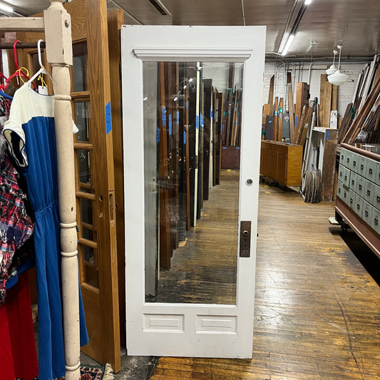 Antique Door With Original Thick Beveled Glass