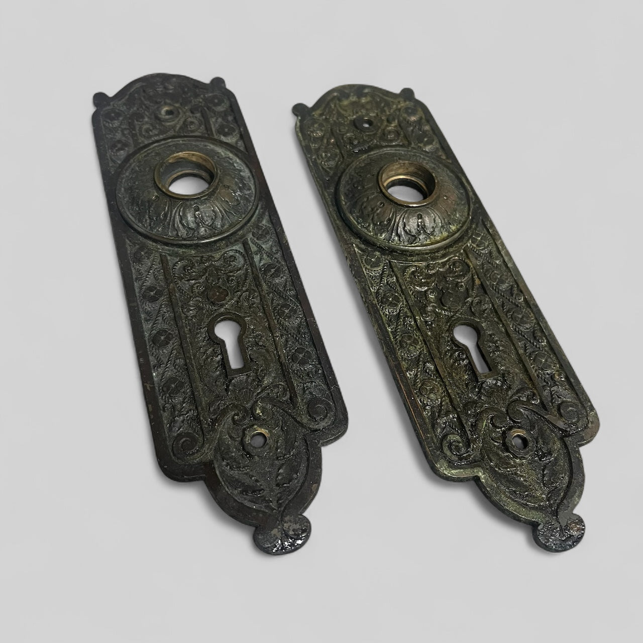 Antique Cast Bronze J. Lochner | Norwalk Door Hardware Set