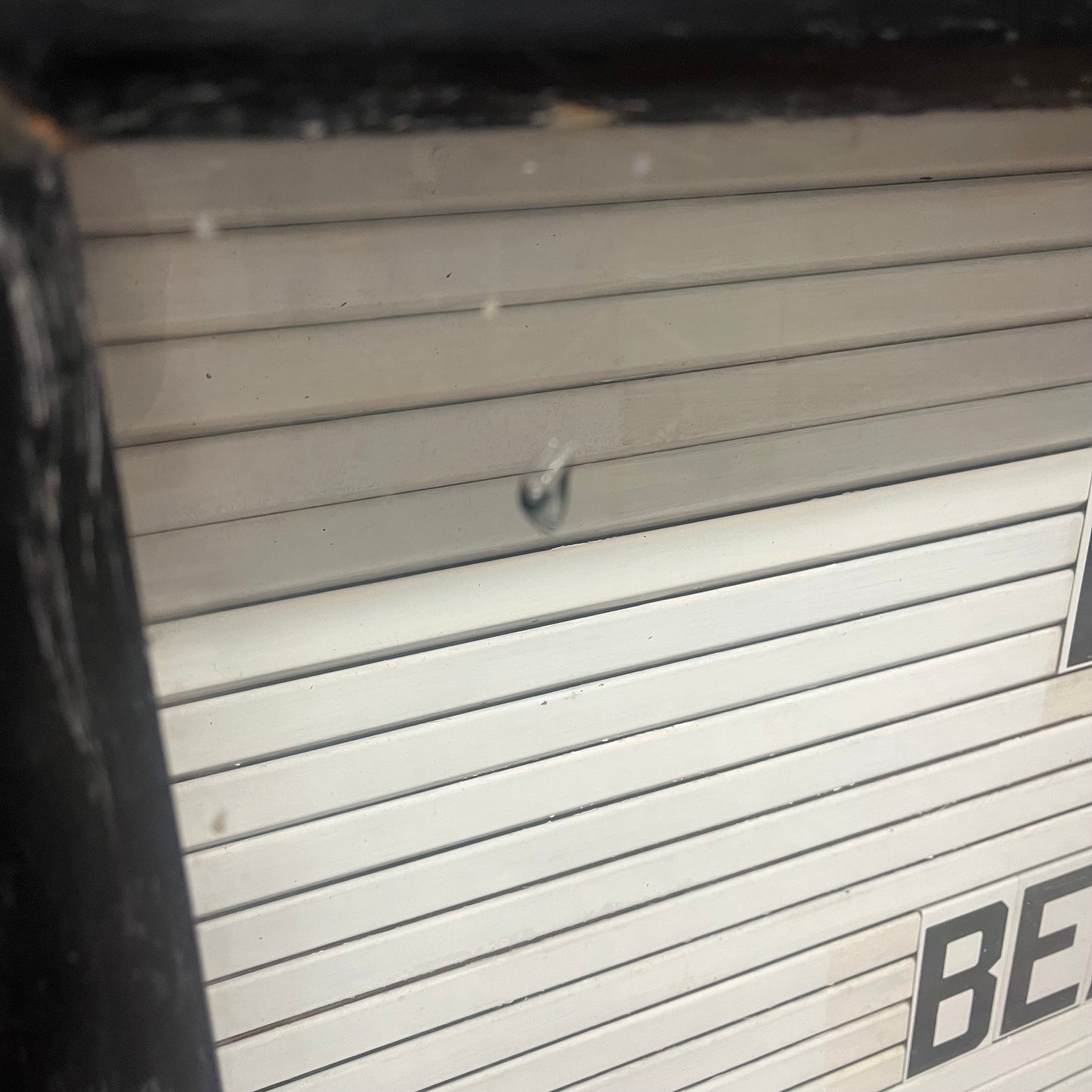 Large Exterior Metal Illuminated Single Door “CHURCH OF CHRIST” Letterboard