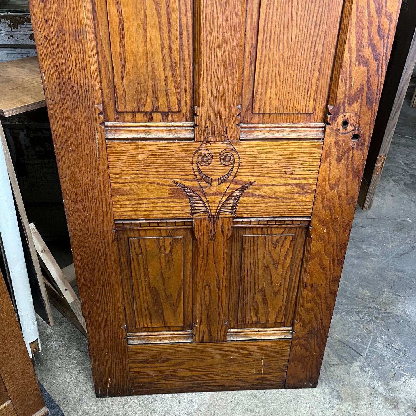 Solid Oak Antique Victorian Door