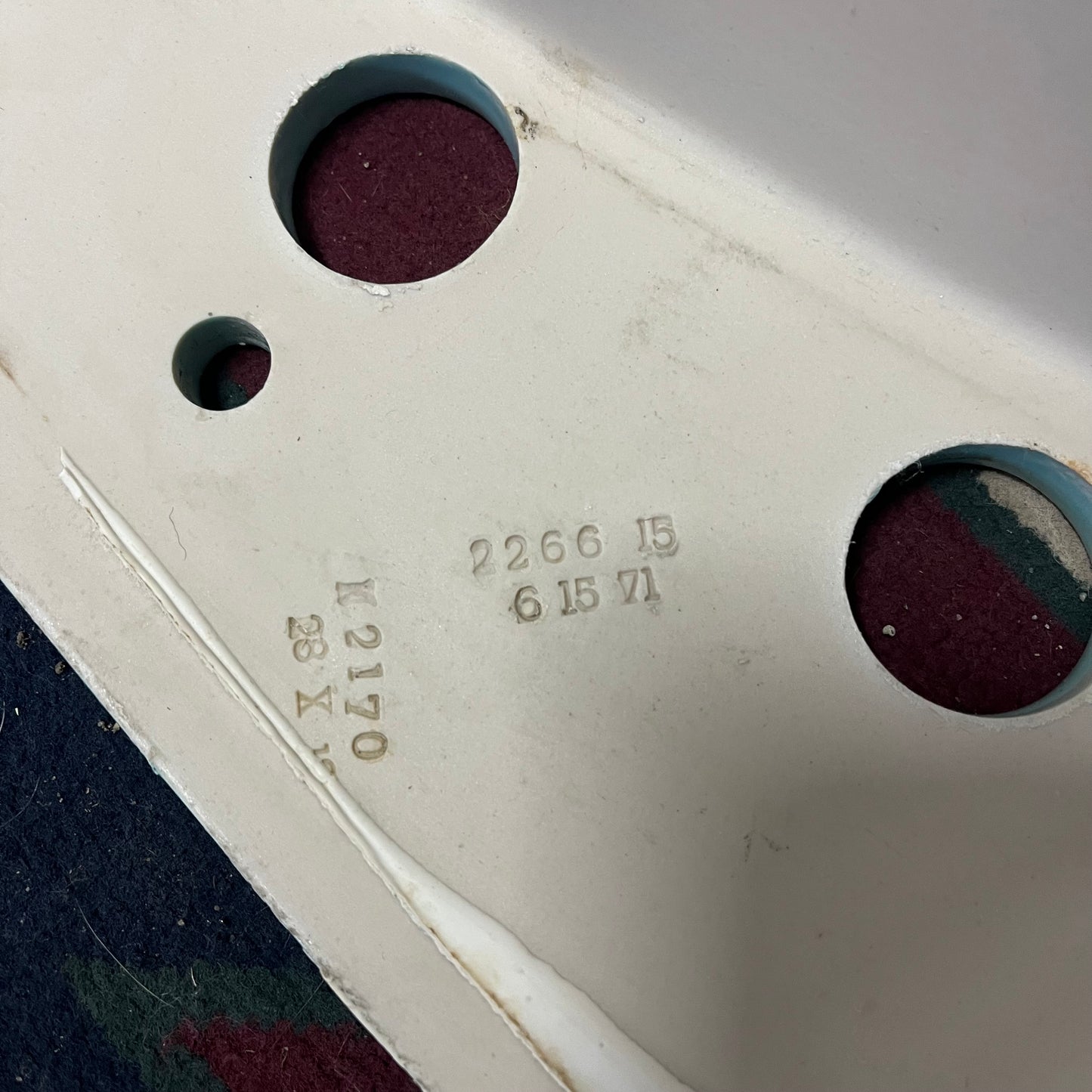 Vintage Blue Kohler Porcelain Lady Fair Vanity Drop-In Top Mount Bathroom Sink