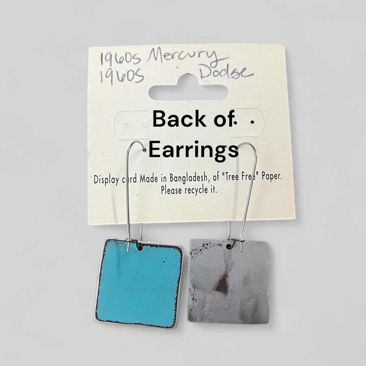 Mix-Matched 1960s Mercury and Dodge Earrings