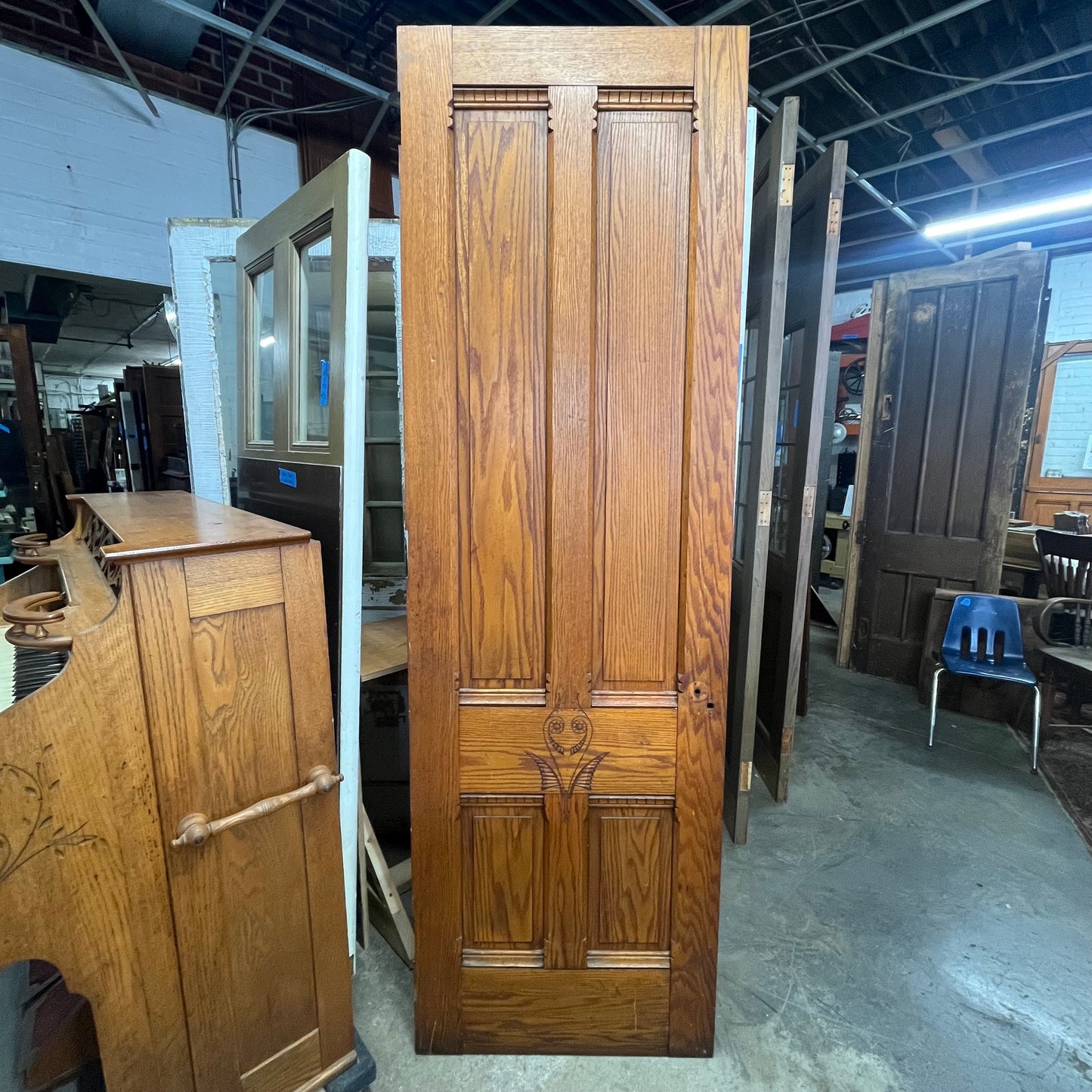 Solid Oak Antique Victorian Door
