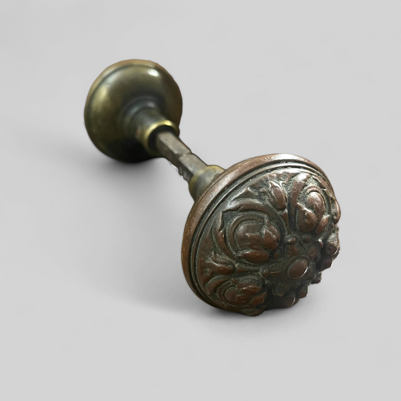 Antique (c. 1915) Penn Hardware Cast Bronze Doorknob Set
