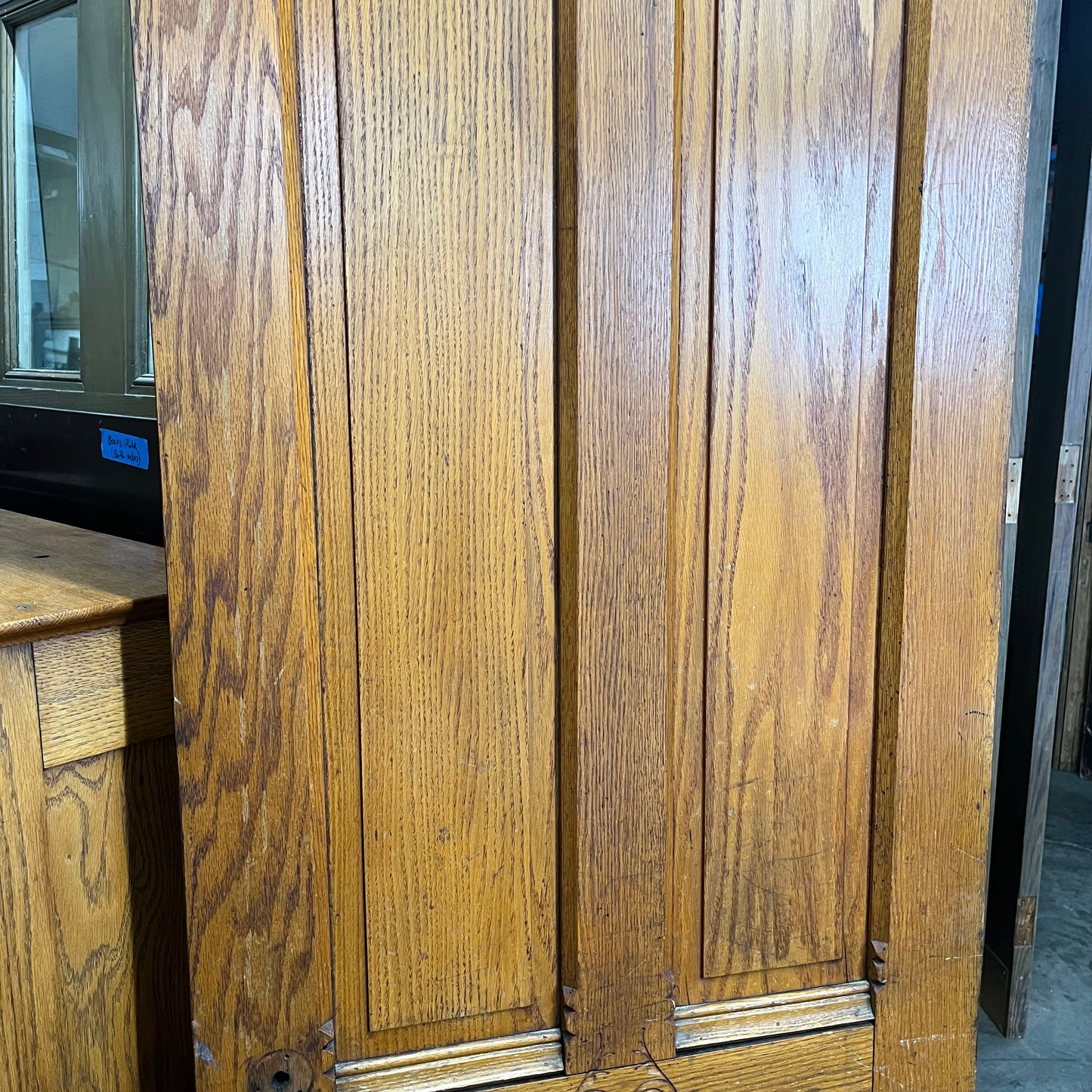 Solid Oak Antique Victorian Door