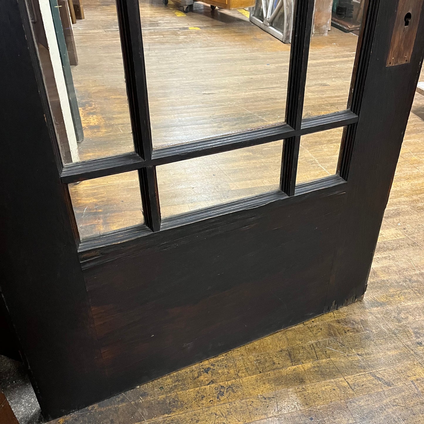 Antique Oak Craftsman Style Exterior Door