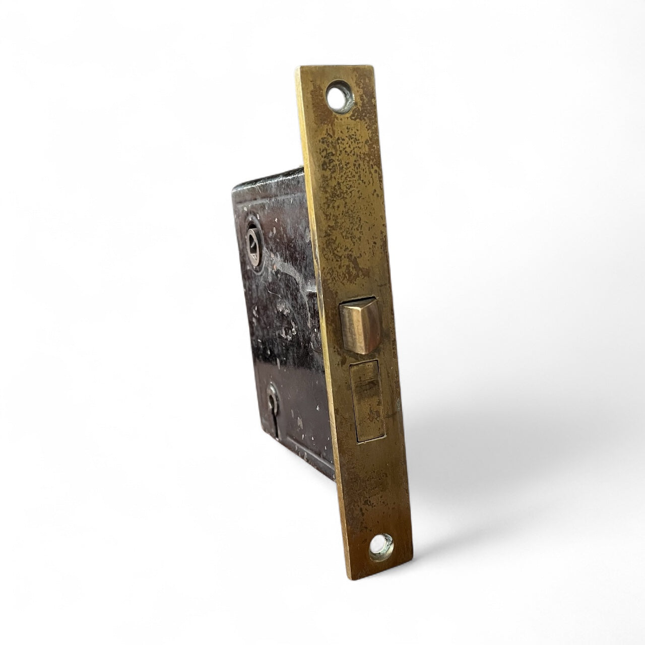 Interior Norwalk Mortise Lock #2495 With Functional Skeleton Key - Patent Date 1865