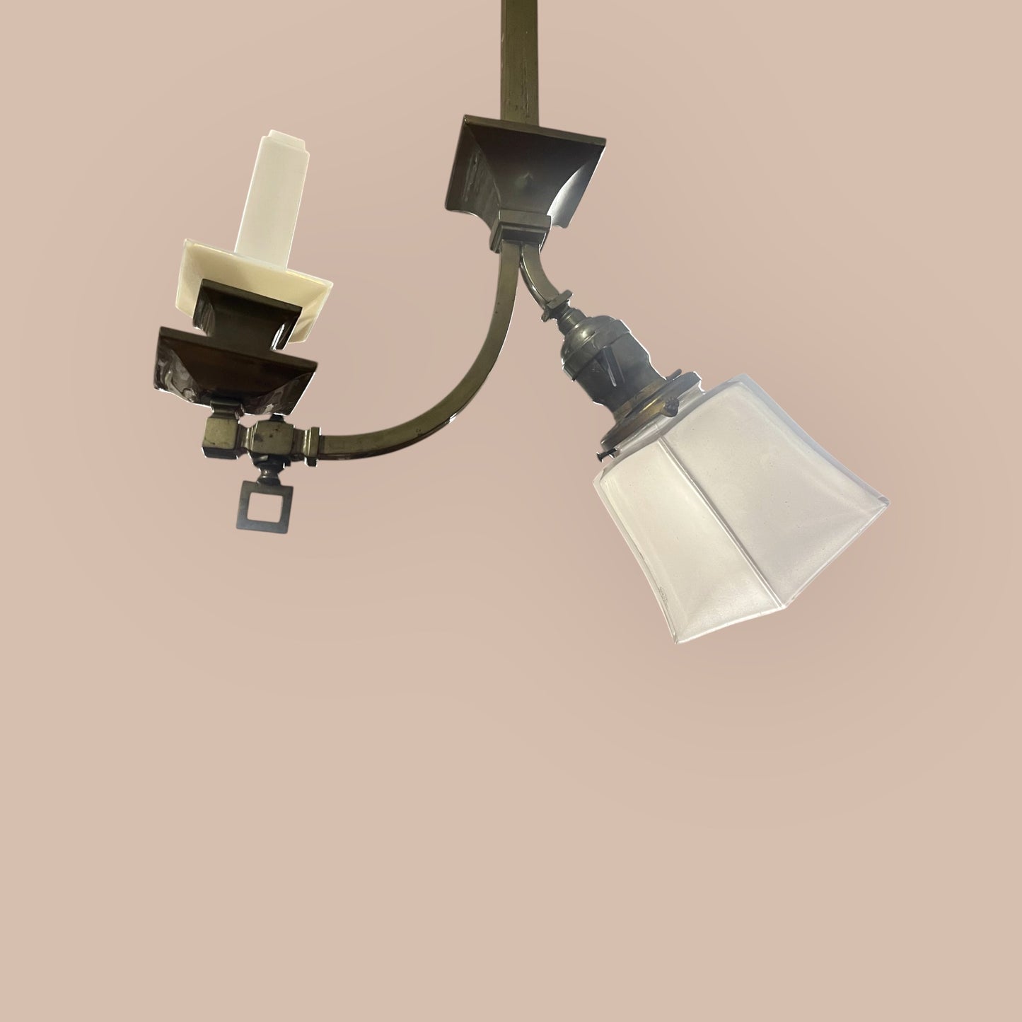 Antique Brass Gas/Electric Hanging Light