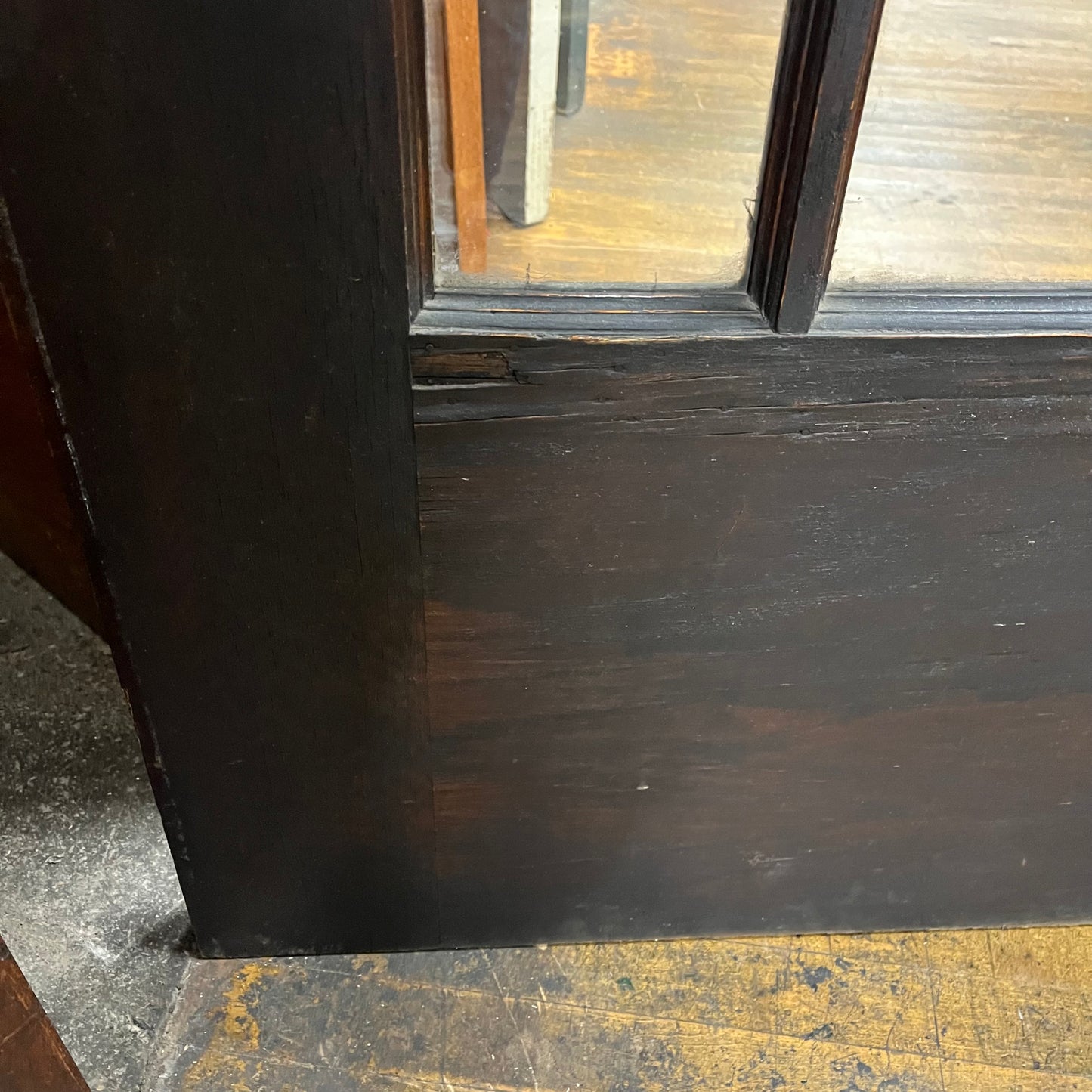 Antique Oak Craftsman Style Exterior Door