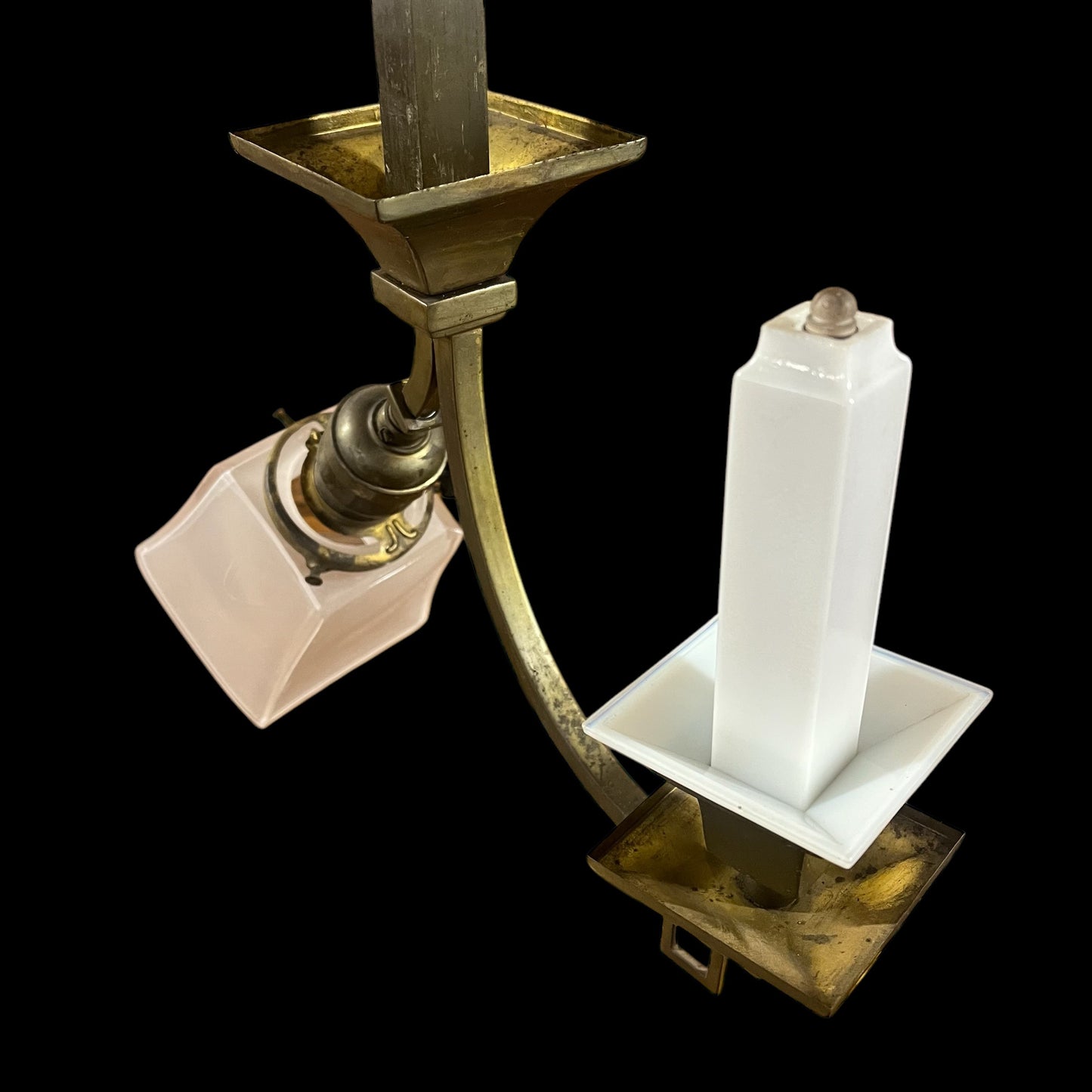 Antique Brass Gas/Electric Hanging Light