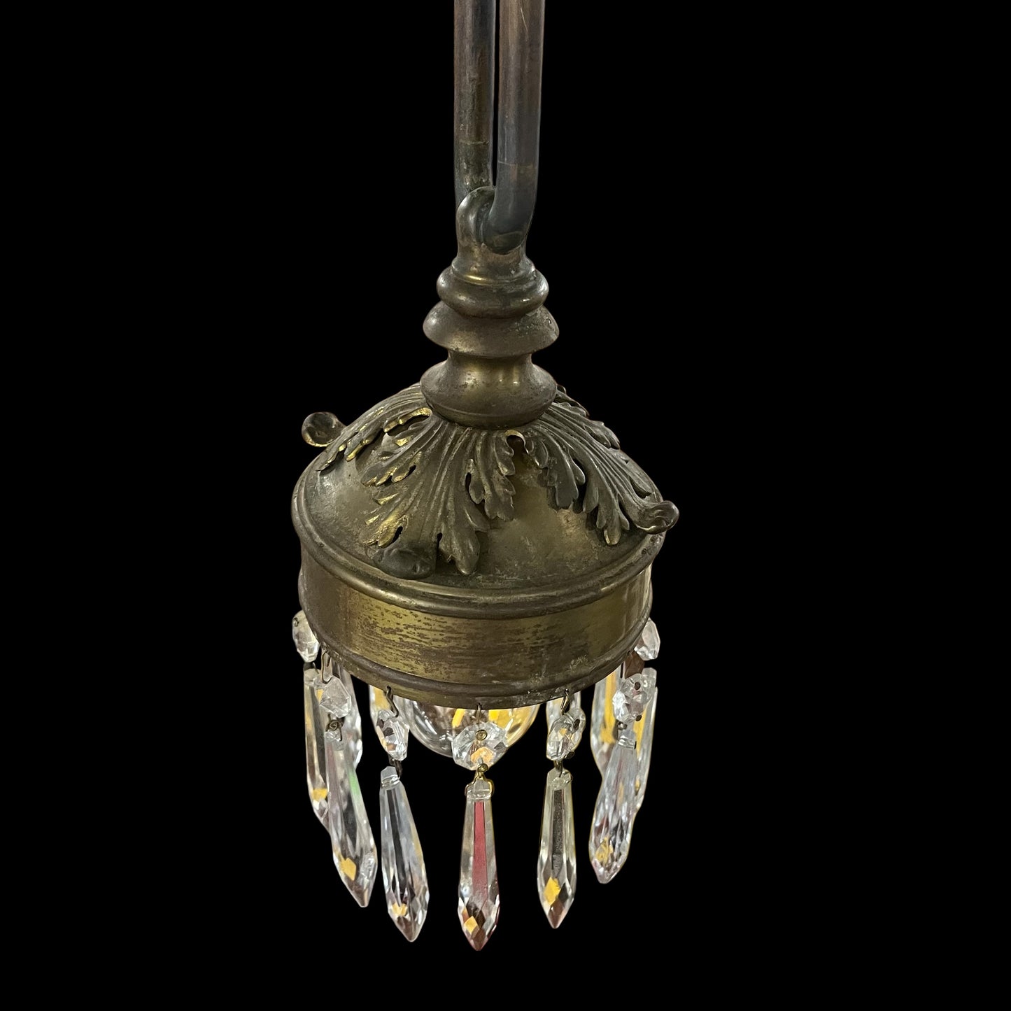 Antique Victorian Pendant Light - Rewired