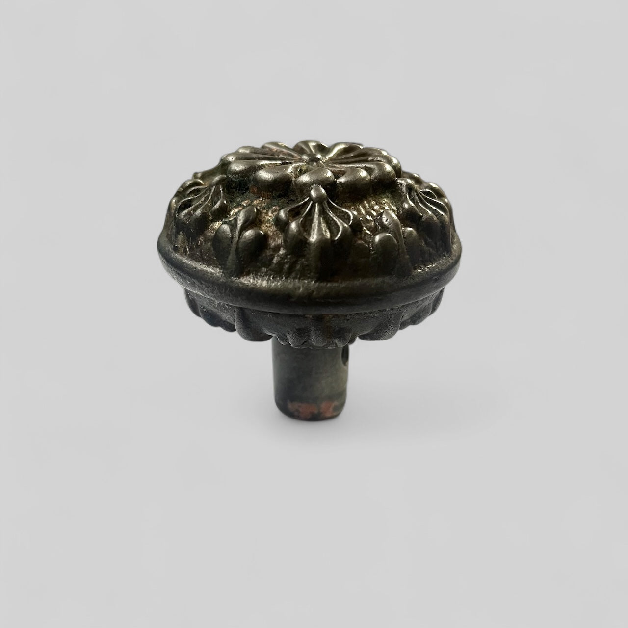 Antique c. 1897 Peterborough Cast Iron Ornate Single Door Knob