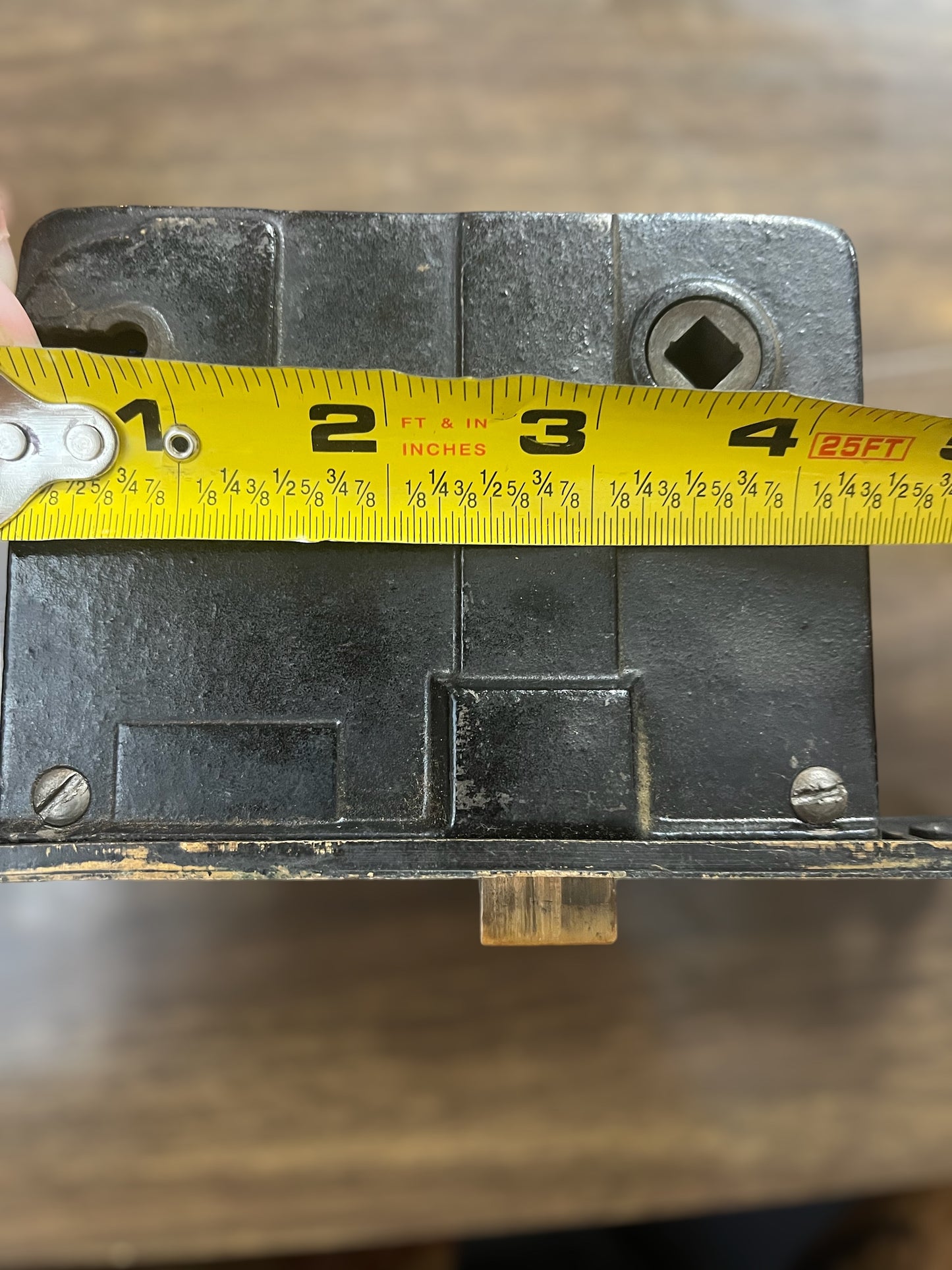 Antique Oversized Sargent Brass Front Interior Mortise Lock (#5629)