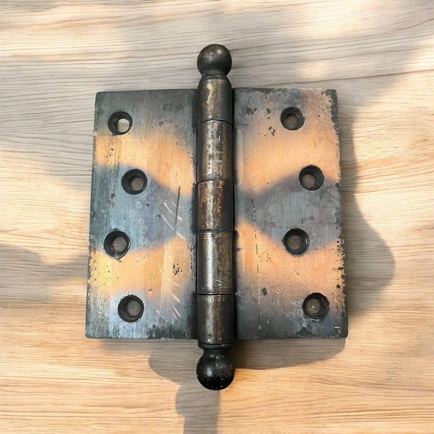 Antique Flashed Copper Plated (Japanned) 4" x 4" Hinges