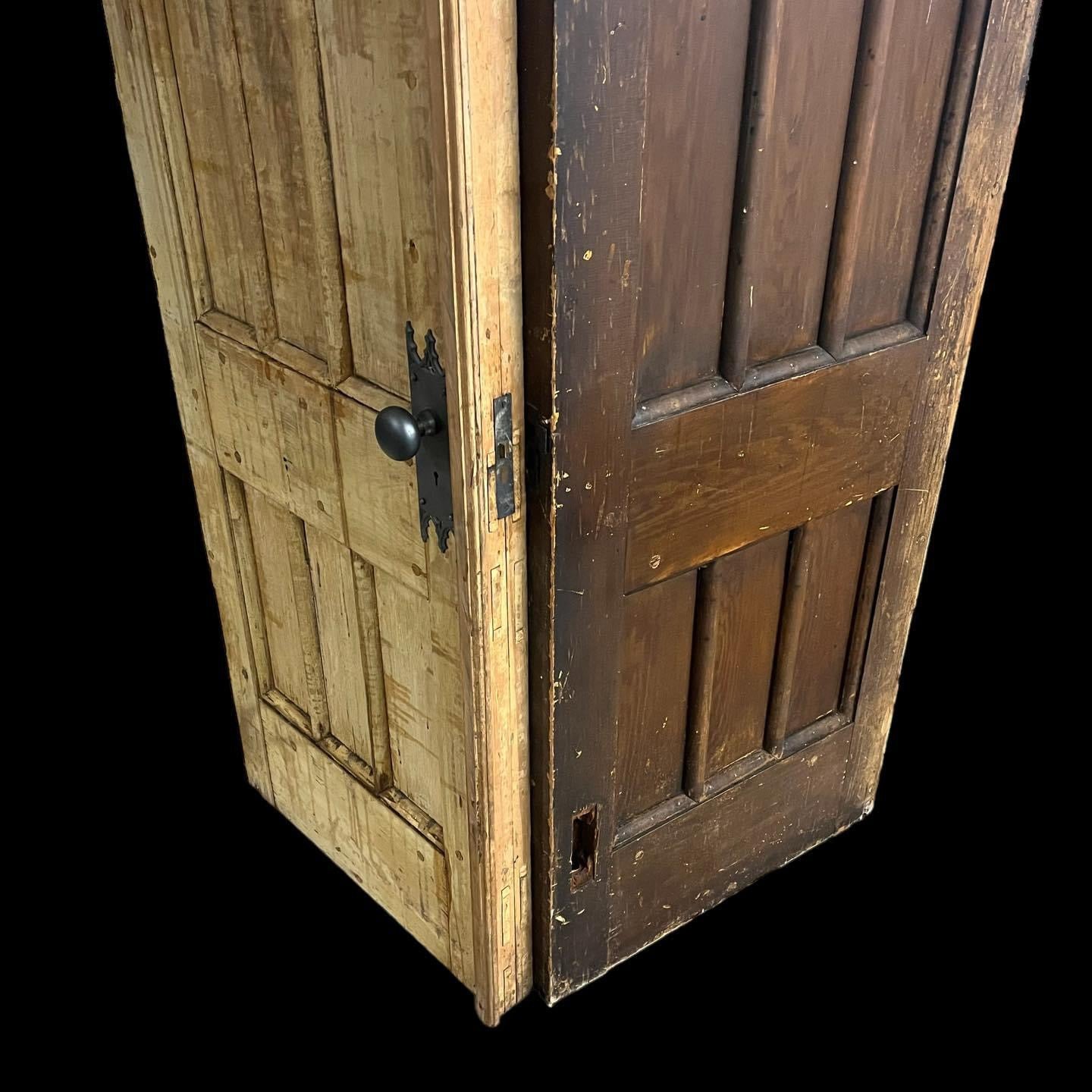 Antique c. 1860s Church Double Doors - Almost 8’ Tall