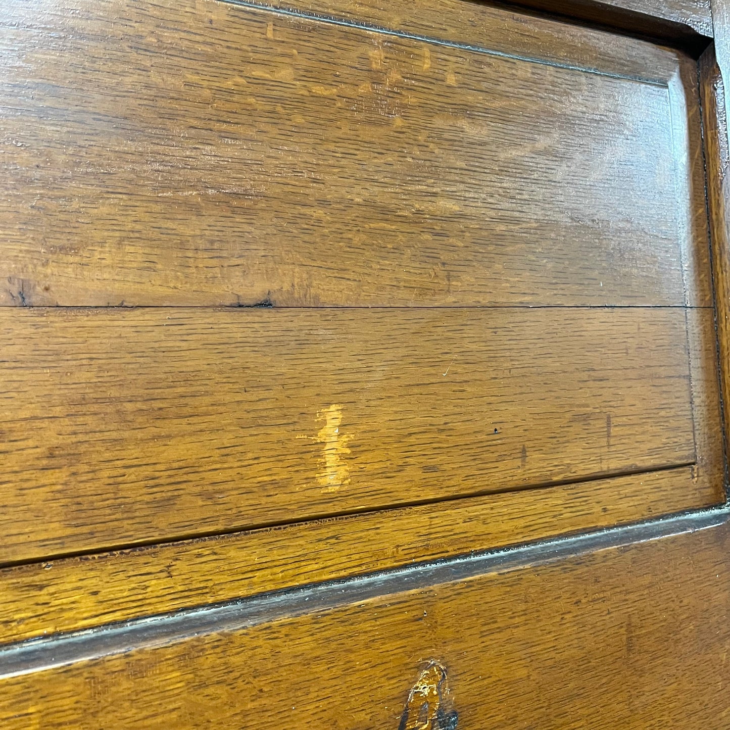 Tall Antique Oak 5 Panel Interior Door