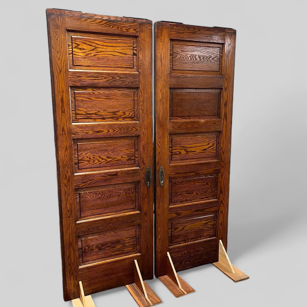 Gorgeous Antique Oak Pocket Doors