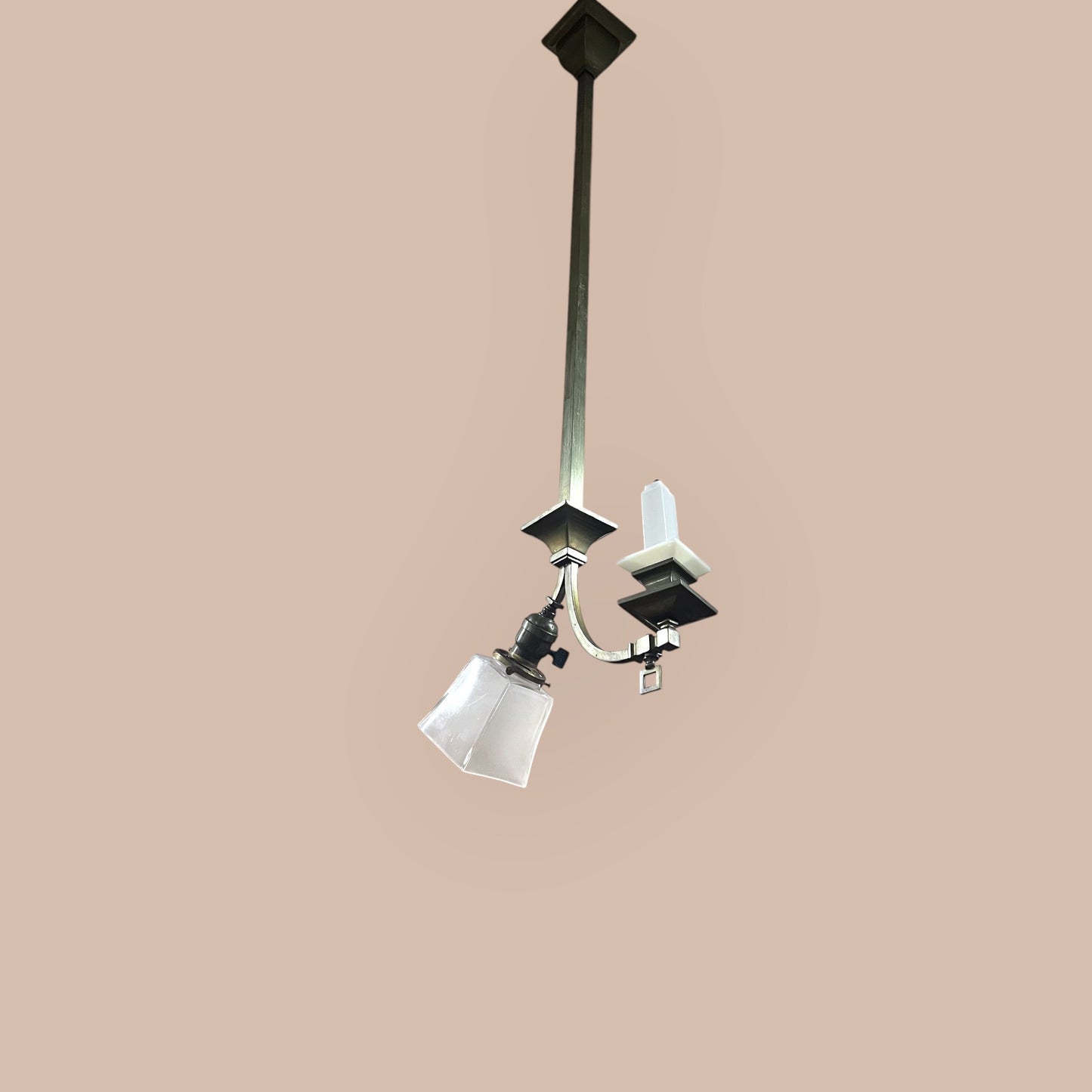 Antique Brass Gas/Electric Hanging Light