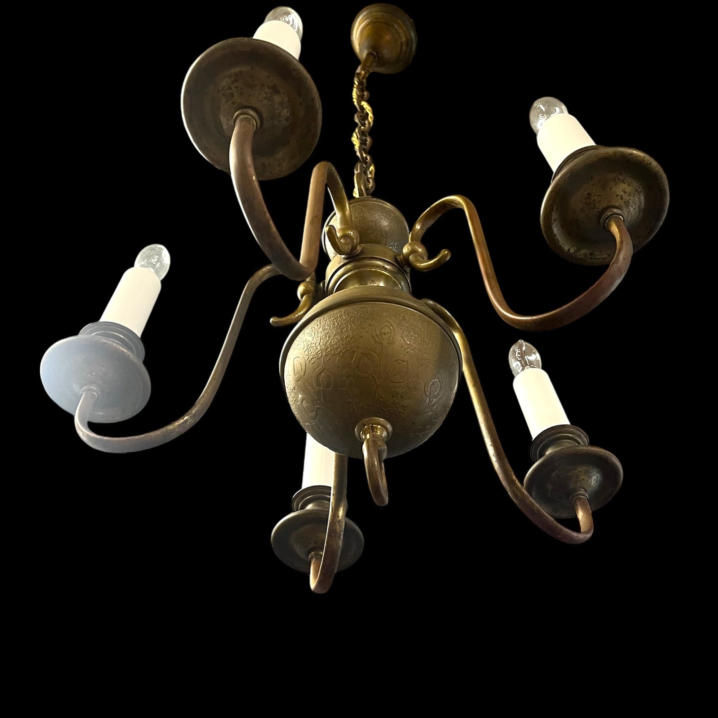 Antique Brass Chandelier