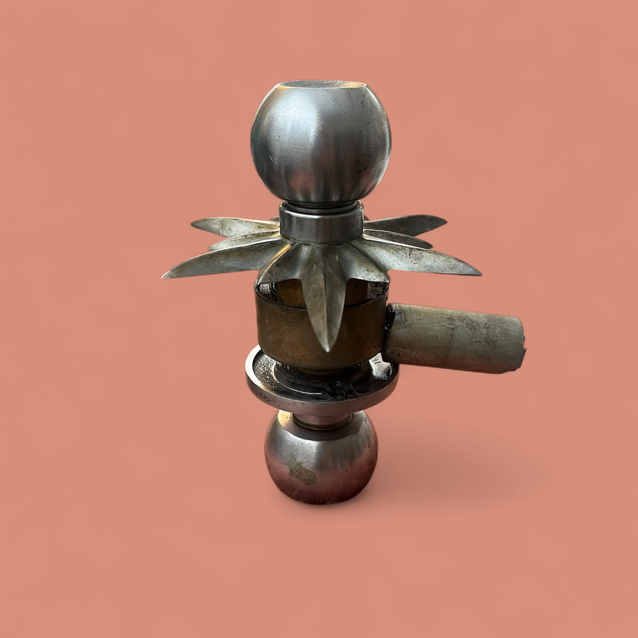 Mid-Century Schlage Starburst Doorknob Set With Extensions