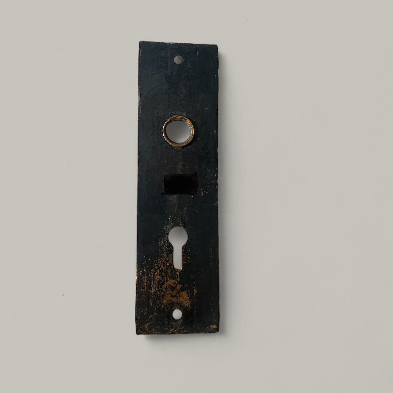 Antique Brass Ornate Door Backplate / Escutcheon
