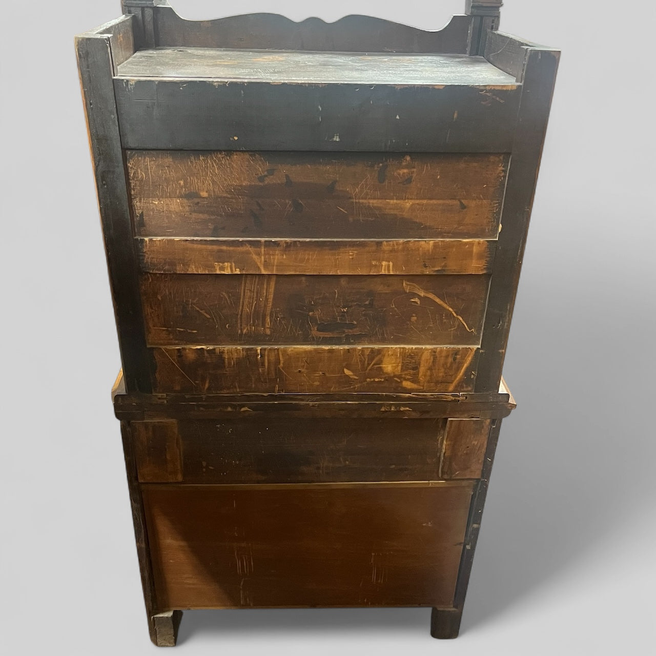 Ornate Antique Oak Doctor’s Cabinet
