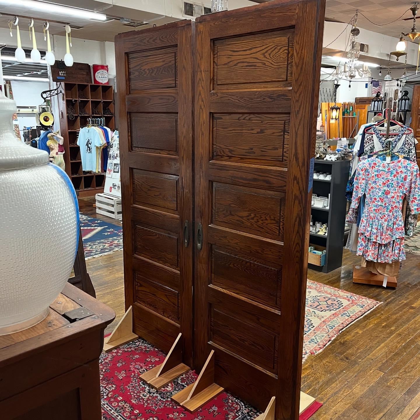 Gorgeous Antique Oak Pocket Doors