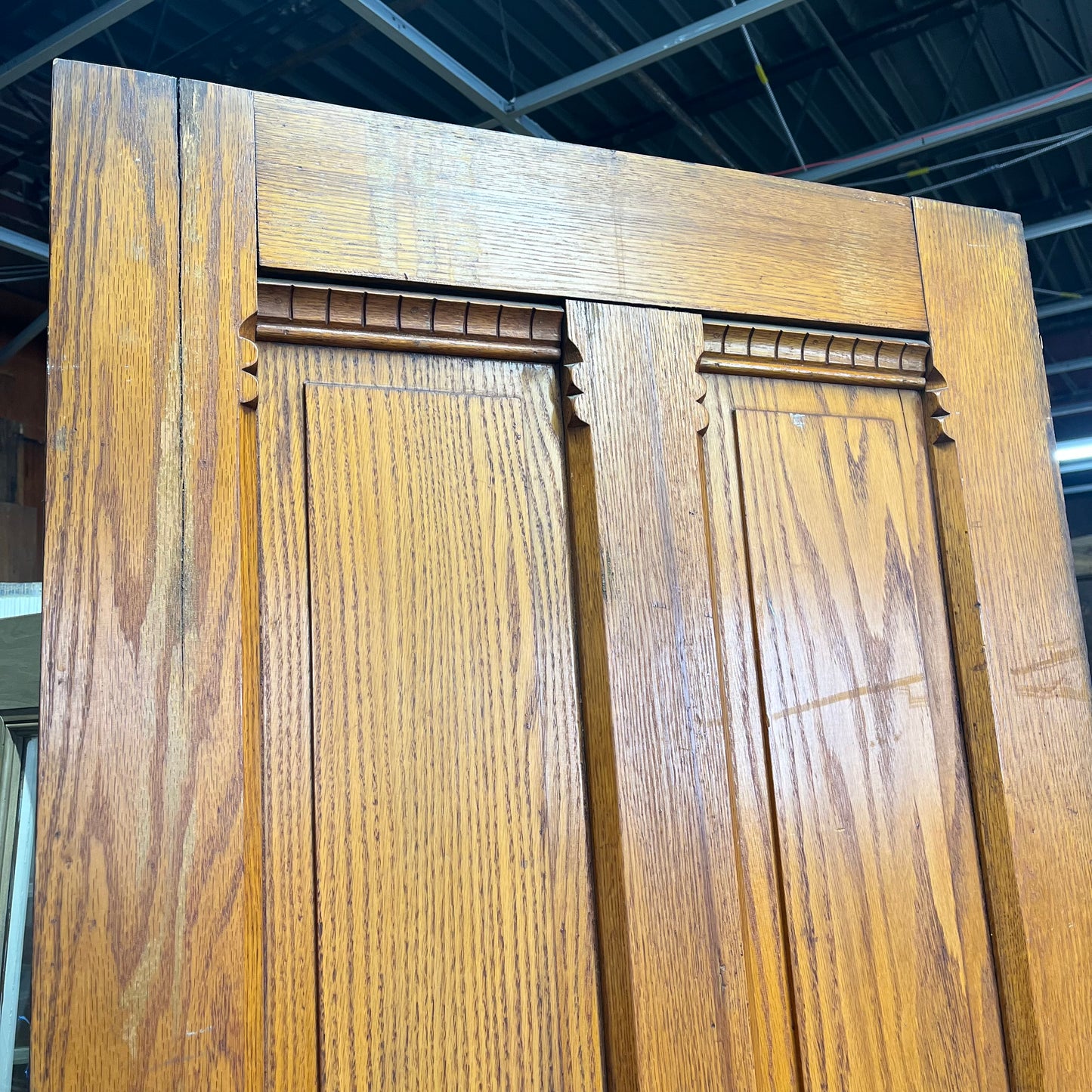 Solid Oak Antique Victorian Door