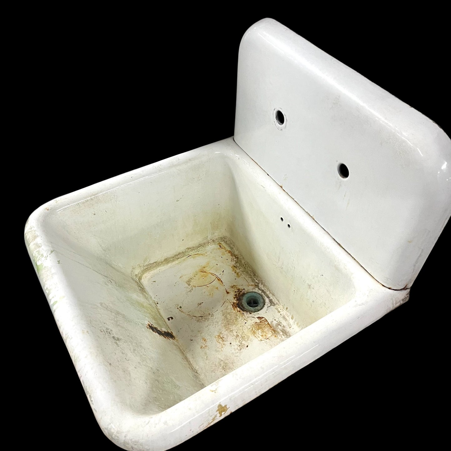 Antique Kohler Porcelain Enameled Cast Iron Pedestal Sink