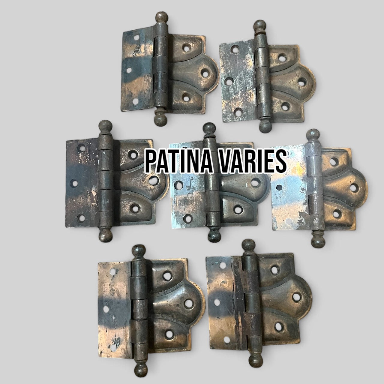 Copper Plated (Japanned) Butterfly 3 1/2" Door Hinge
